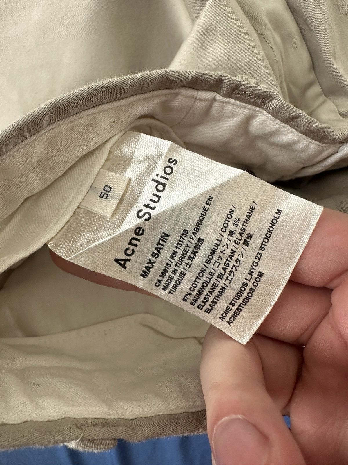 Acne Studios Acne Studios Pants Beige sz 50 Size US 32 / EU 48 - 5 Thumbnail