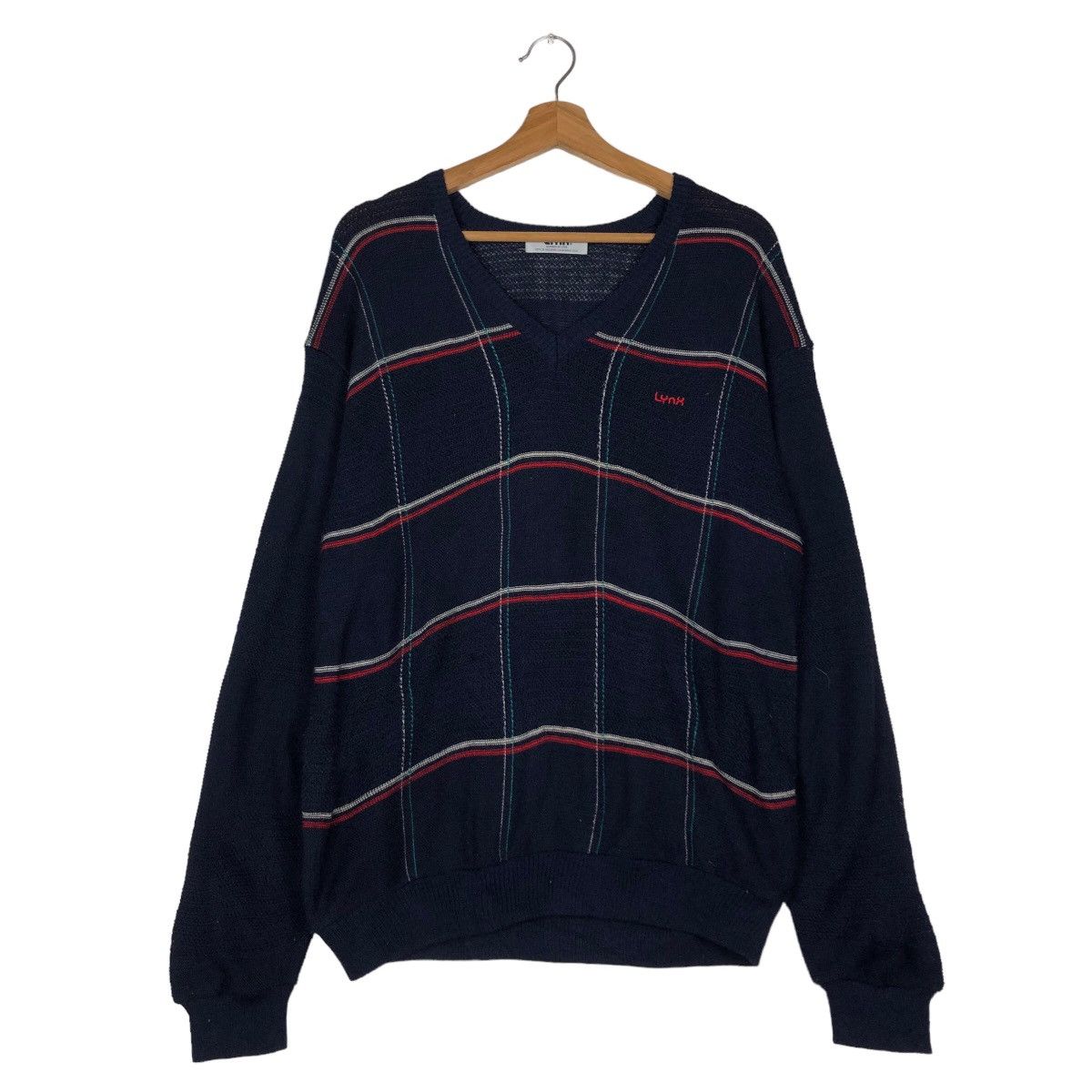 Japanese Brand 🔥Vintage Knit Sweatshirt Lynx Japan Issey Miyake Size US L / EU 52-54 / 3 - 1 Thumbnail