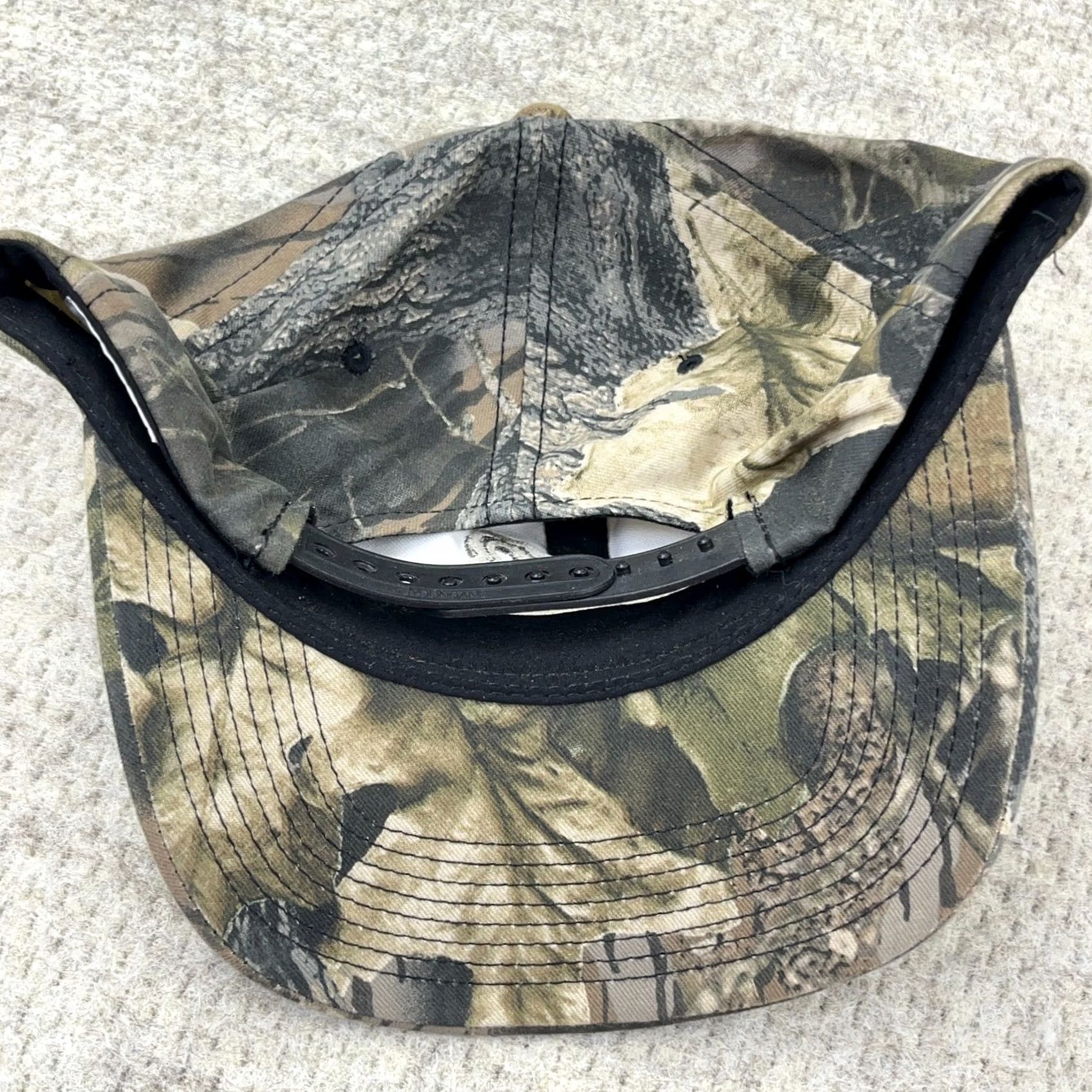 Realtree VINTAGE Bergstrom Camo SnapBack Hat Cap Turkey Hunting 90s Y2K Realtree Adult Mens Size ONE SIZE - 4 Thumbnail