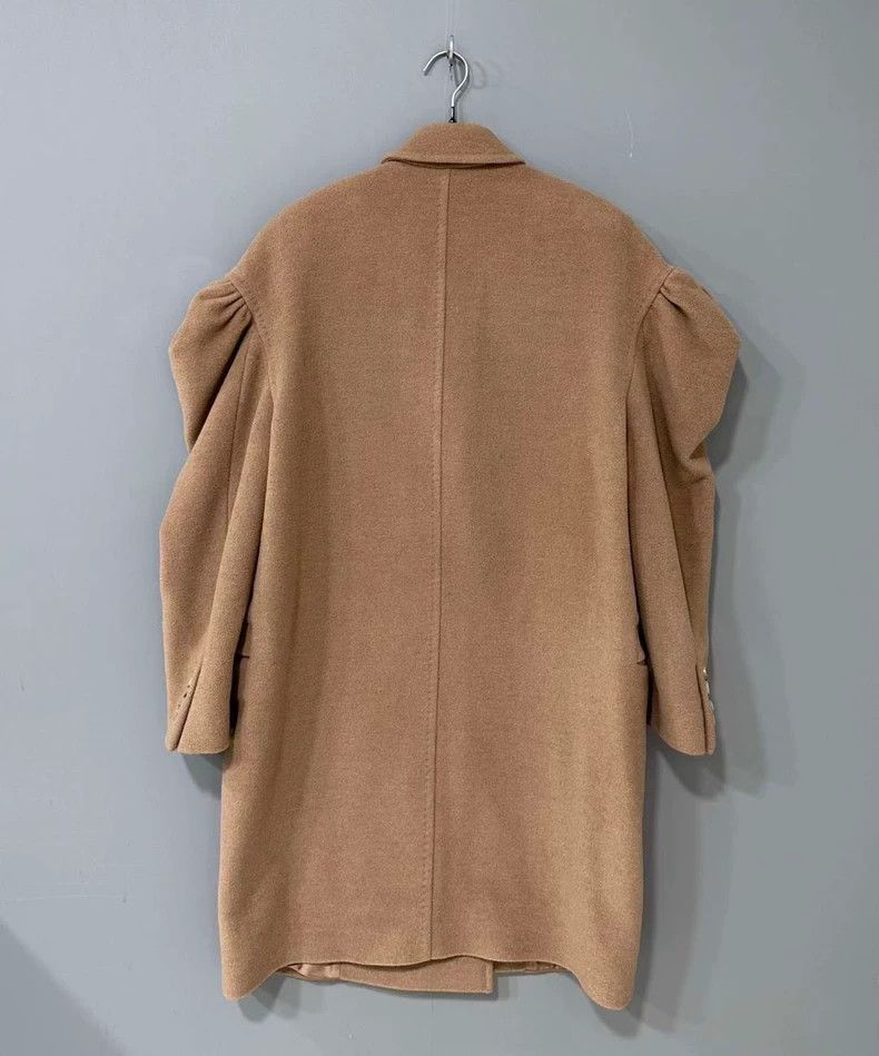 Max Mara Max Mara Brown camel hair lapel double-breasted puff sleev Size M / US 6-8 / IT 42-44 - 3 Thumbnail