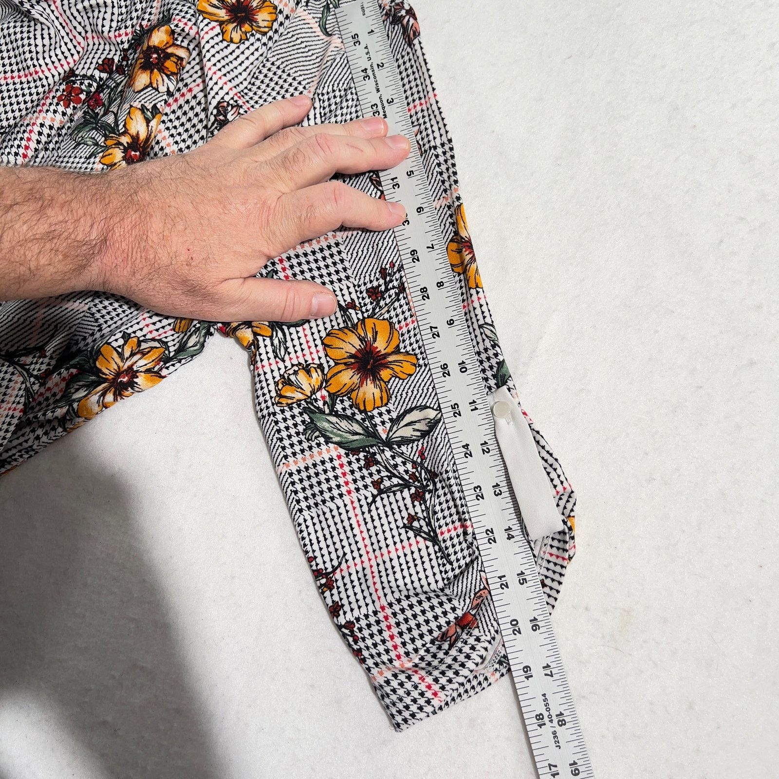 Other Faith and Joy by Monteau Top Woman’s 1X Floral Check Stretch Size XL / US 12-14 / IT 48-50 - 9 Thumbnail