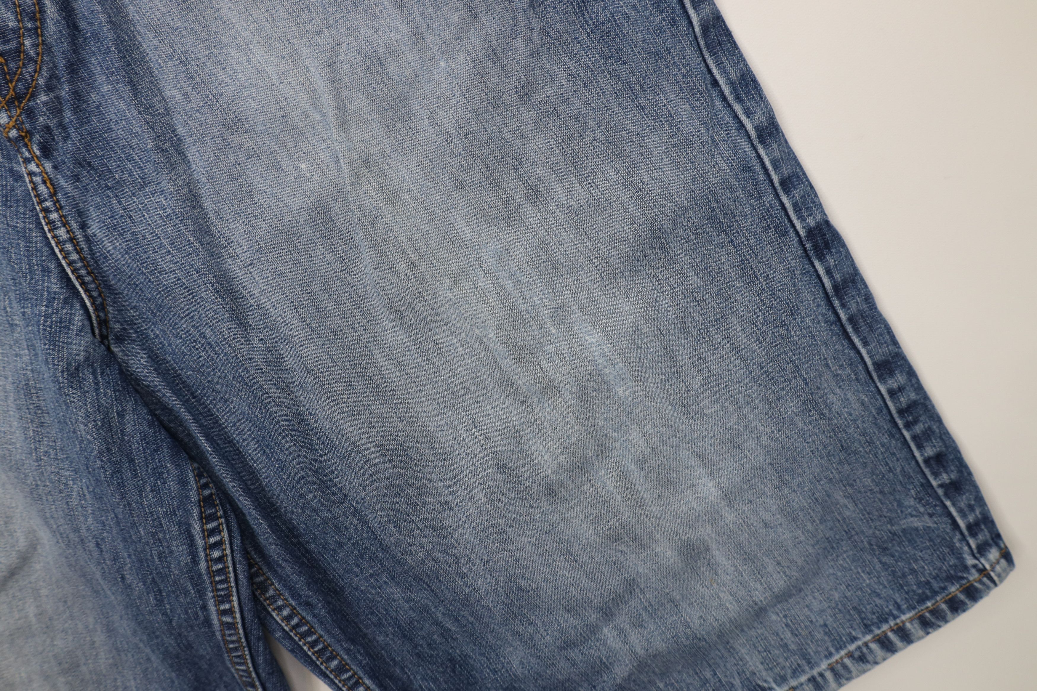 Sean John Vintage 90s Y2K Sean John Baggy Denim Jean Shorts Jorts Blue Size US 34 / EU 50 - 7 Thumbnail