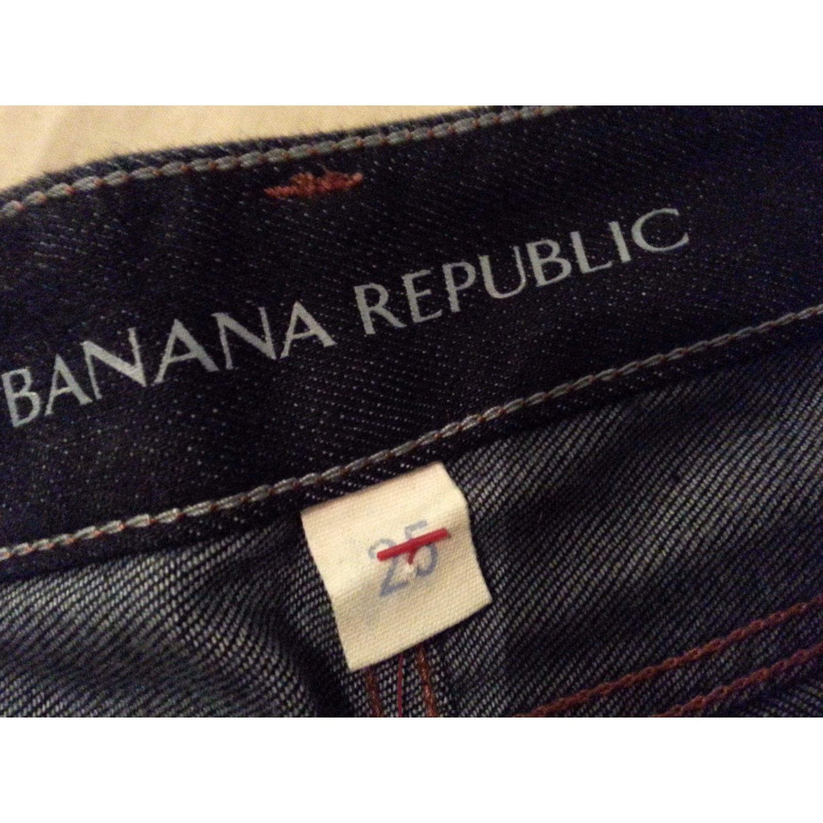 Banana Republic VINTAGE Banana Republic Jeans Women Boot Cut 25 Inseam 33 Blue 28x33 Mens? Size 42" / US 20 - 5 Thumbnail