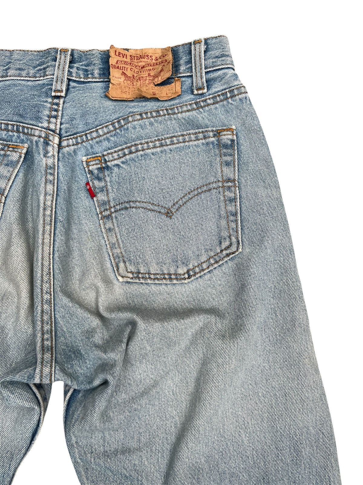 Levi's Vintage Clothing Vintage 90s Levis 501 USA Perfect Sun Faded Jeans Size US 30 / EU 46 - 8 Thumbnail