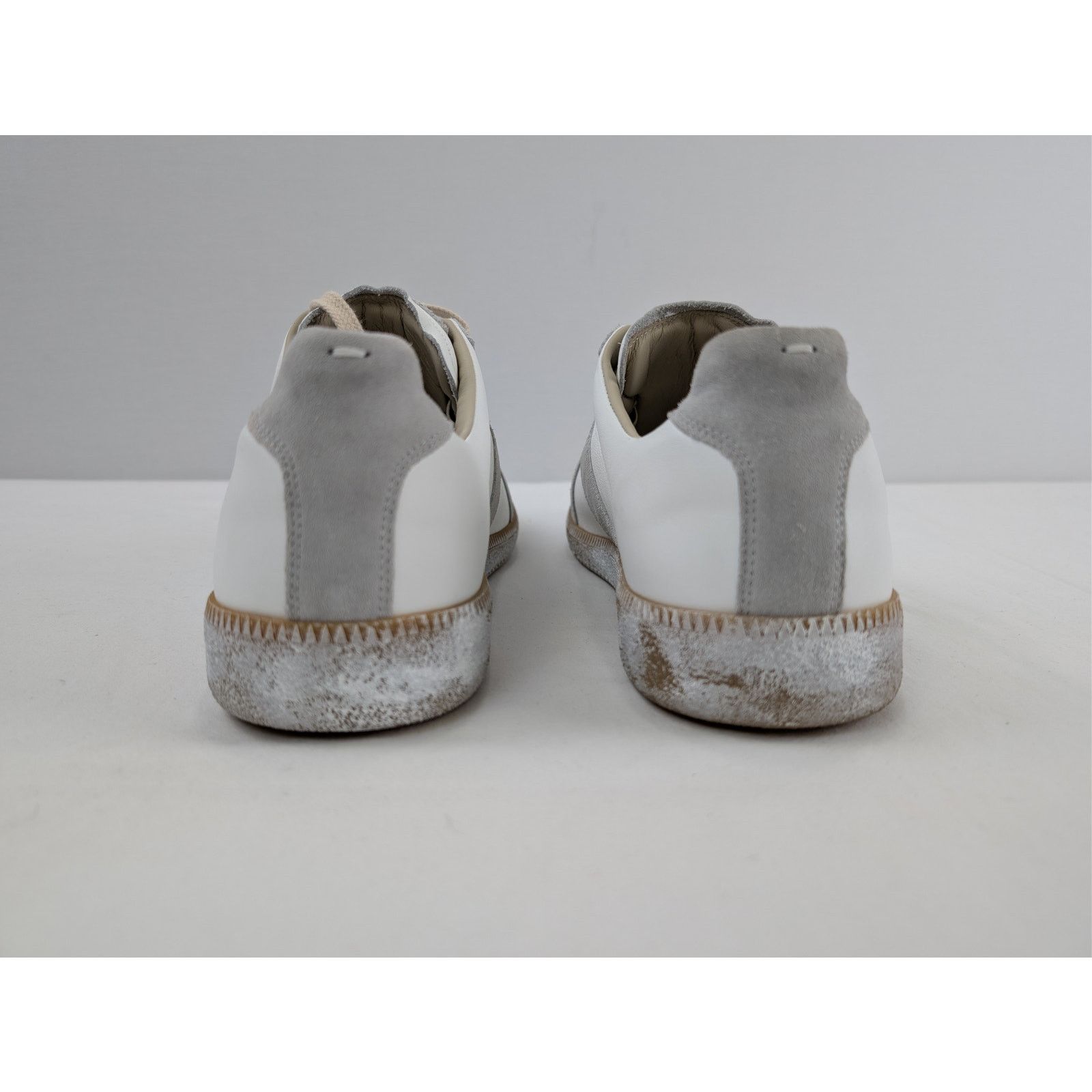 Maison Margiela o1rshd1 Replica sneakers in white and gray leather and suede Size US 13 / EU 46 - 9 Thumbnail