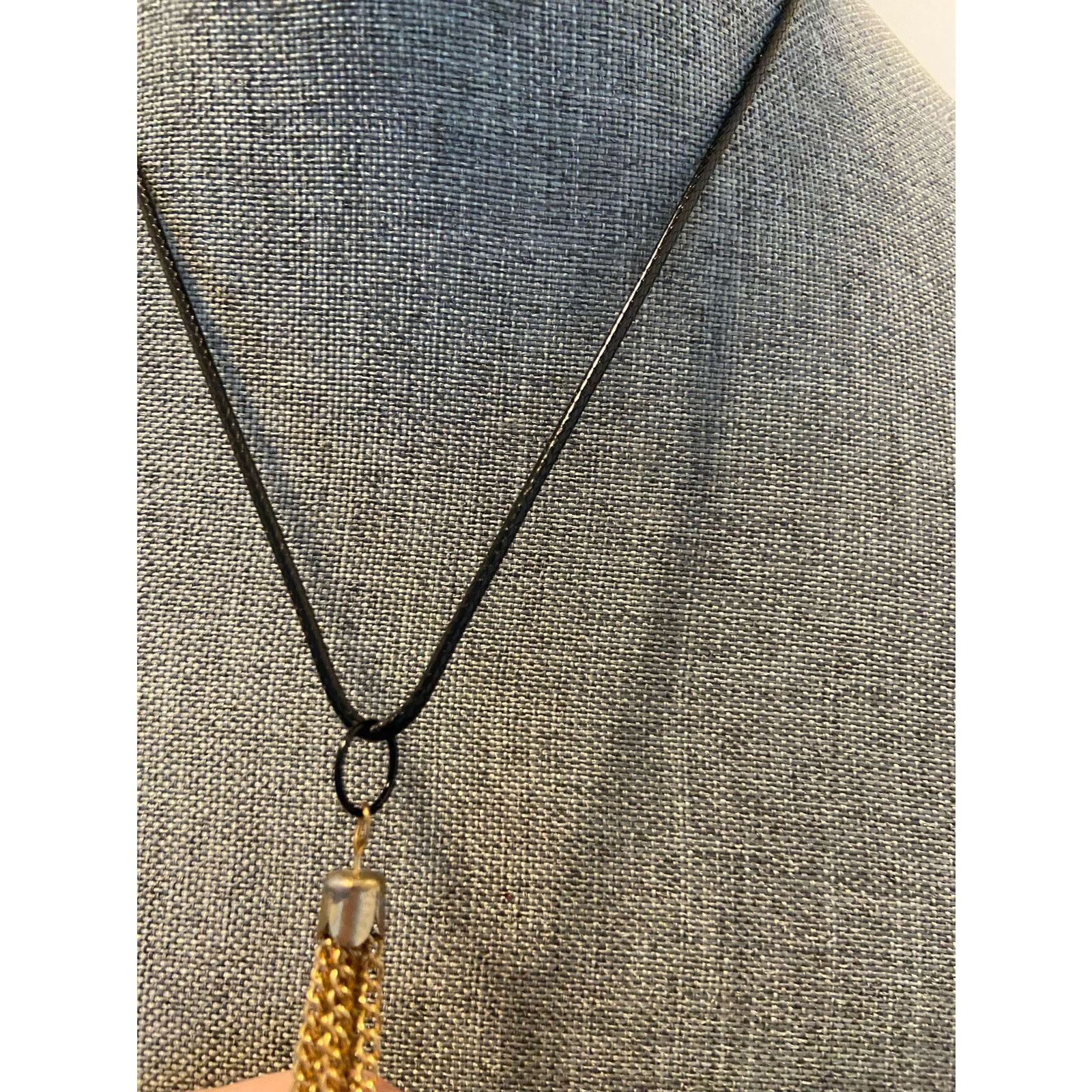 Handmade tassel necklace gold tone Size ONE SIZE - 3 Thumbnail