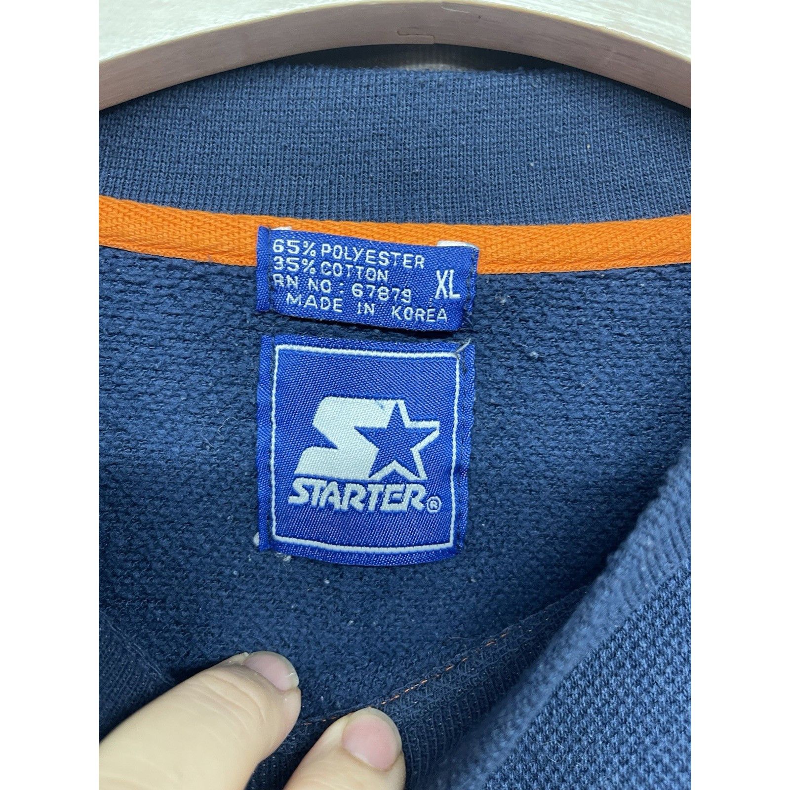 Starter VINTAGE 90S STARTER SYRACUSE ORANGEMEN SWEATSHIRT XL NAVY BL Size US XL / EU 56 / 4 - 6 Thumbnail