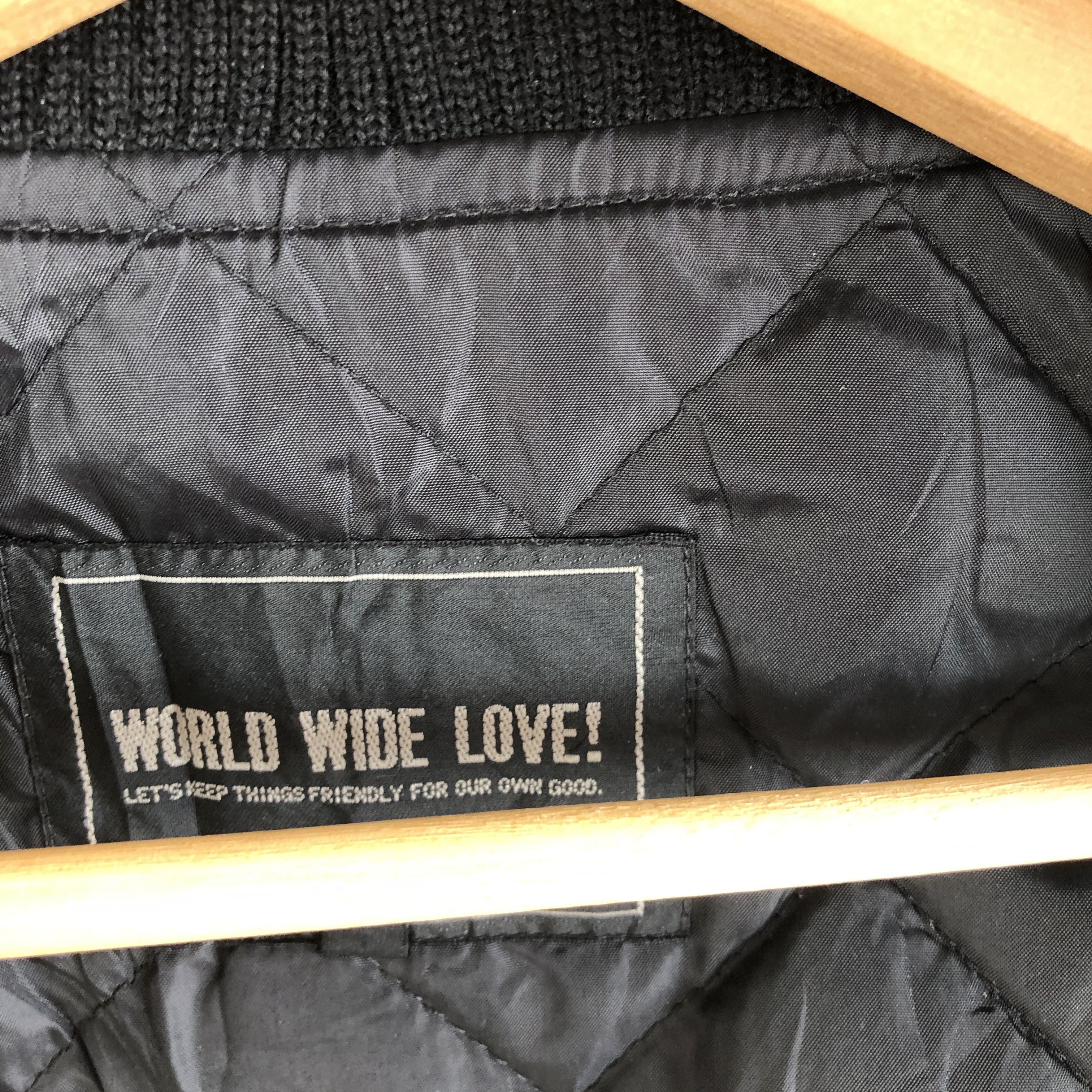 Japanese Brand × Vintage Vintage 90s Japanese Varsity Jacket WL Navy Wool Jackets Size S / US 4 / IT 40 - 7 Thumbnail