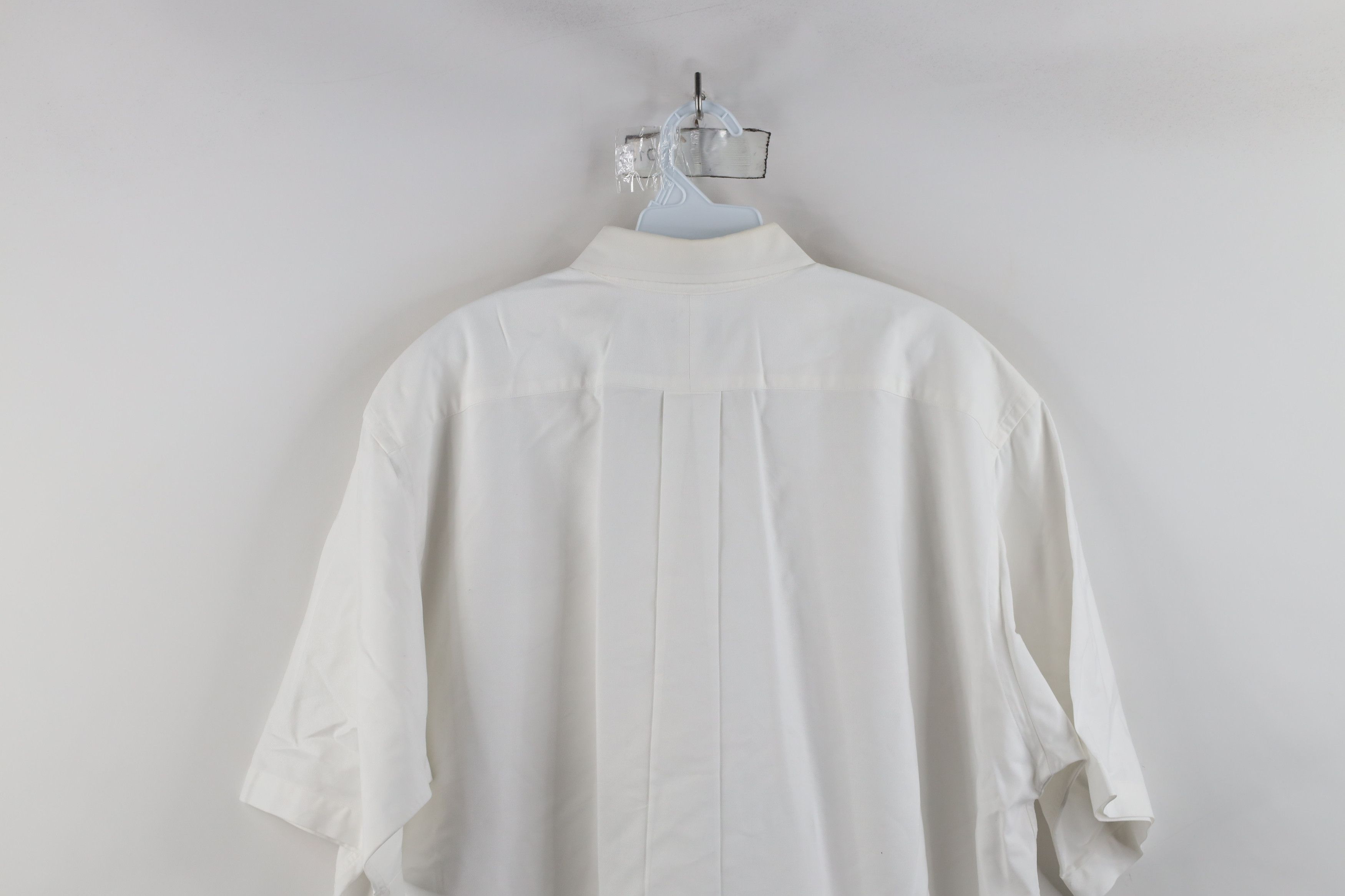 L.L. Bean × Vintage Vintage 90s LL Bean Short Sleeve Collared Button Shirt White Size US M / EU 48-50 / 2 - 14 Thumbnail