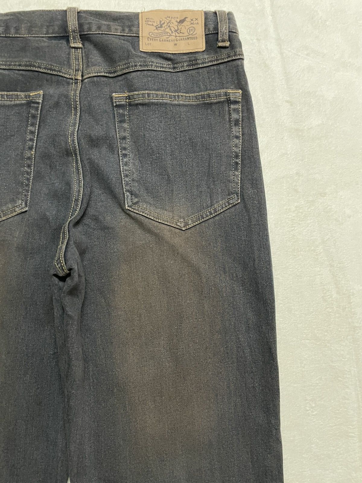 Japanese Brand Vintage Japanese Brand Boot Cut Mudwash Dark Jeans Size US 32 / EU 48 - 12 Thumbnail