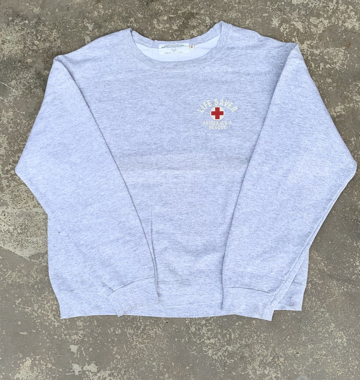Avirex × Vintage Vintage 90s Life Saver Avirex Usa Crewneck Size US M / EU 48-50 / 2 - 2 Thumbnail