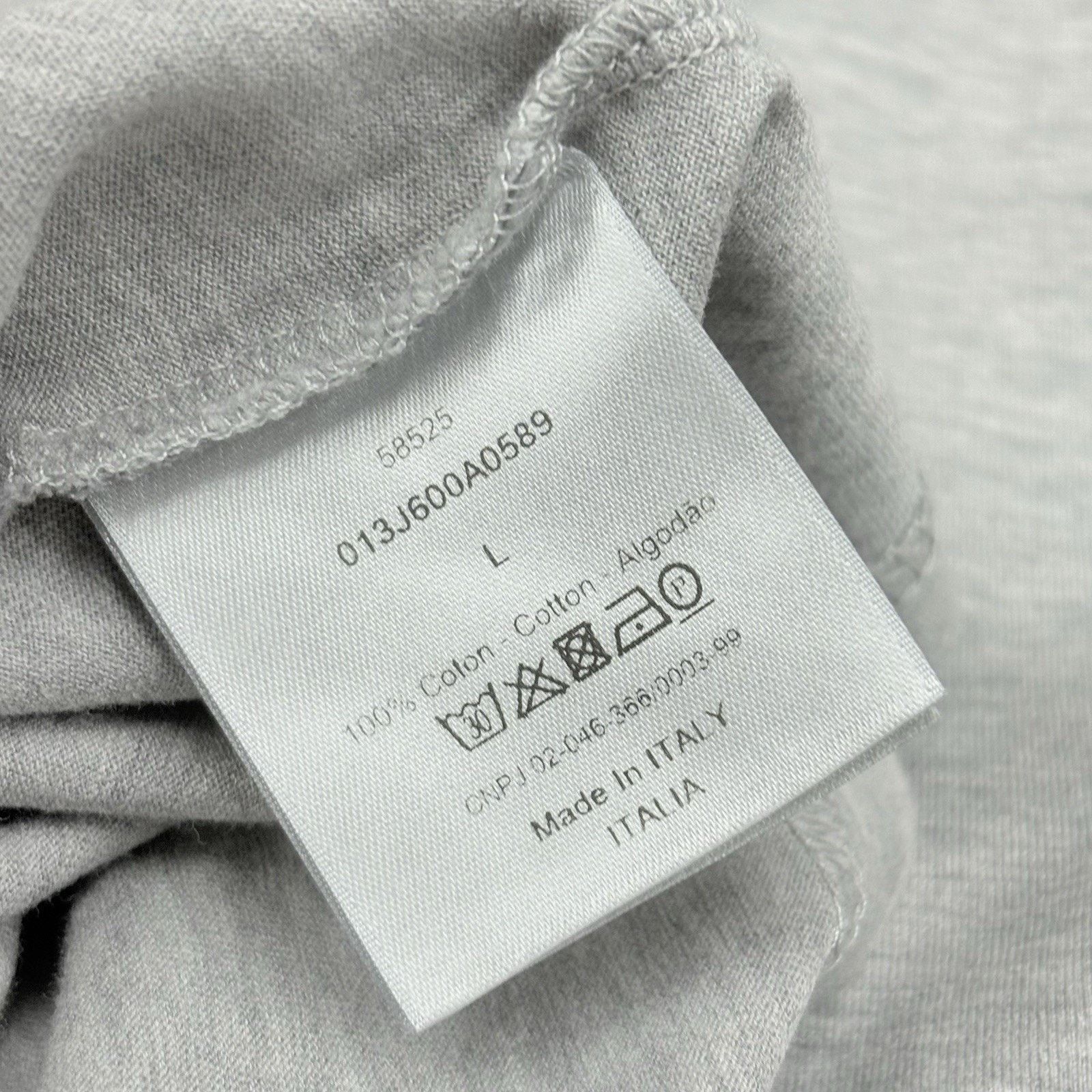 Dior Dior CD Icon Logo Cotton T-Shirt ' Grey ' | GREAT CONDITION! Size US L / EU 52-54 / 3 - 9 Thumbnail