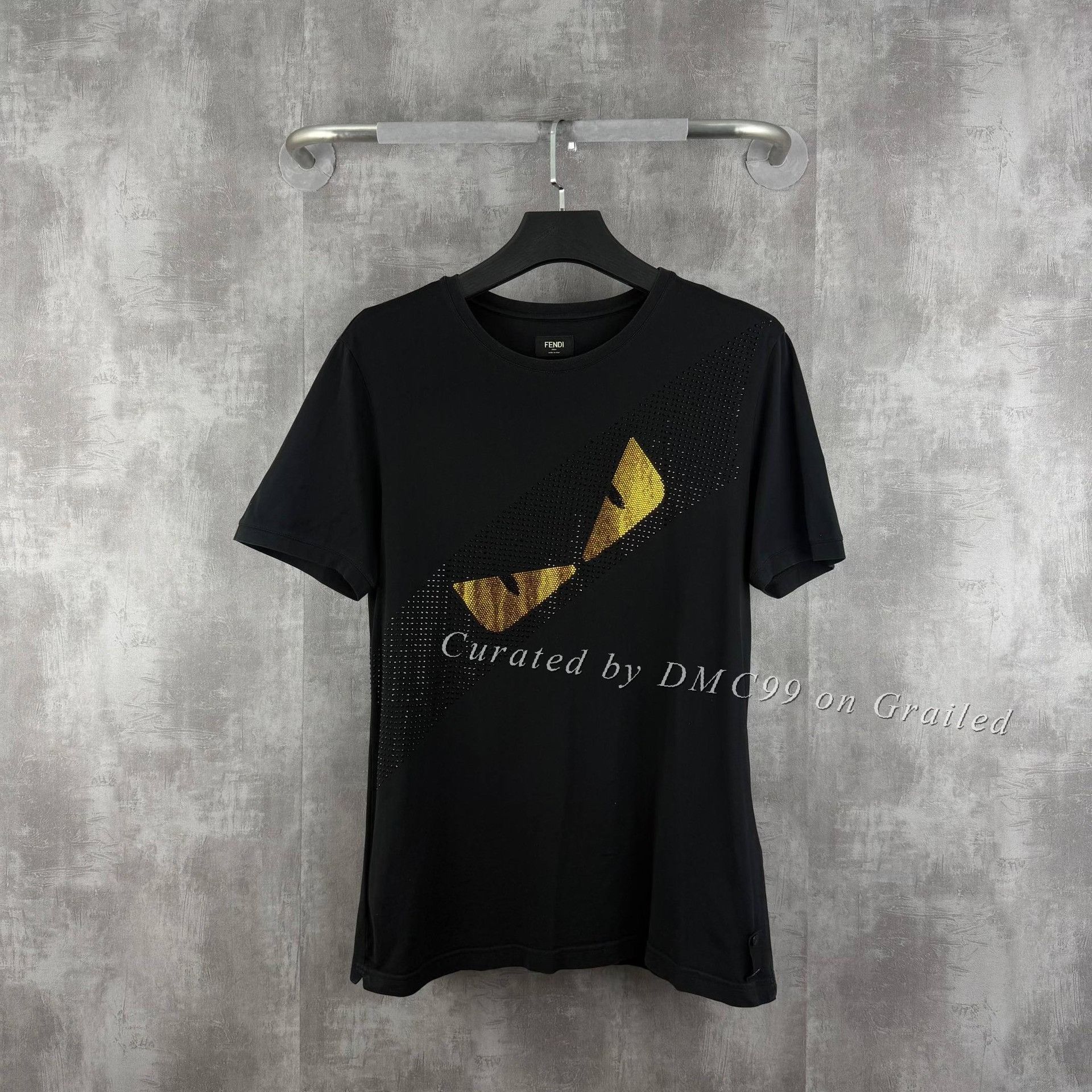 Fendi Fendi Rhinestone Monster Short-Sleeve T-Shirt Size US XL / EU 56 / 4 - 1 Thumbnail