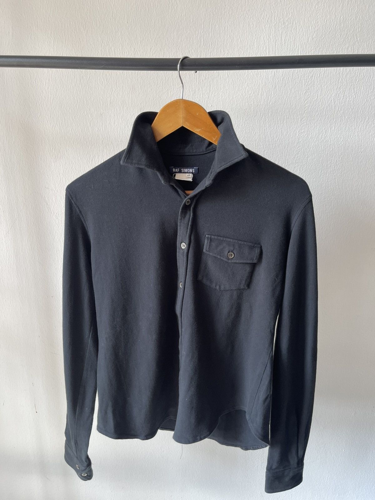 Raf Simons 1998 Raf Simons Single Pocket Long Sleeve Polo Size US S / EU 44-46 / 1 - 1 Thumbnail