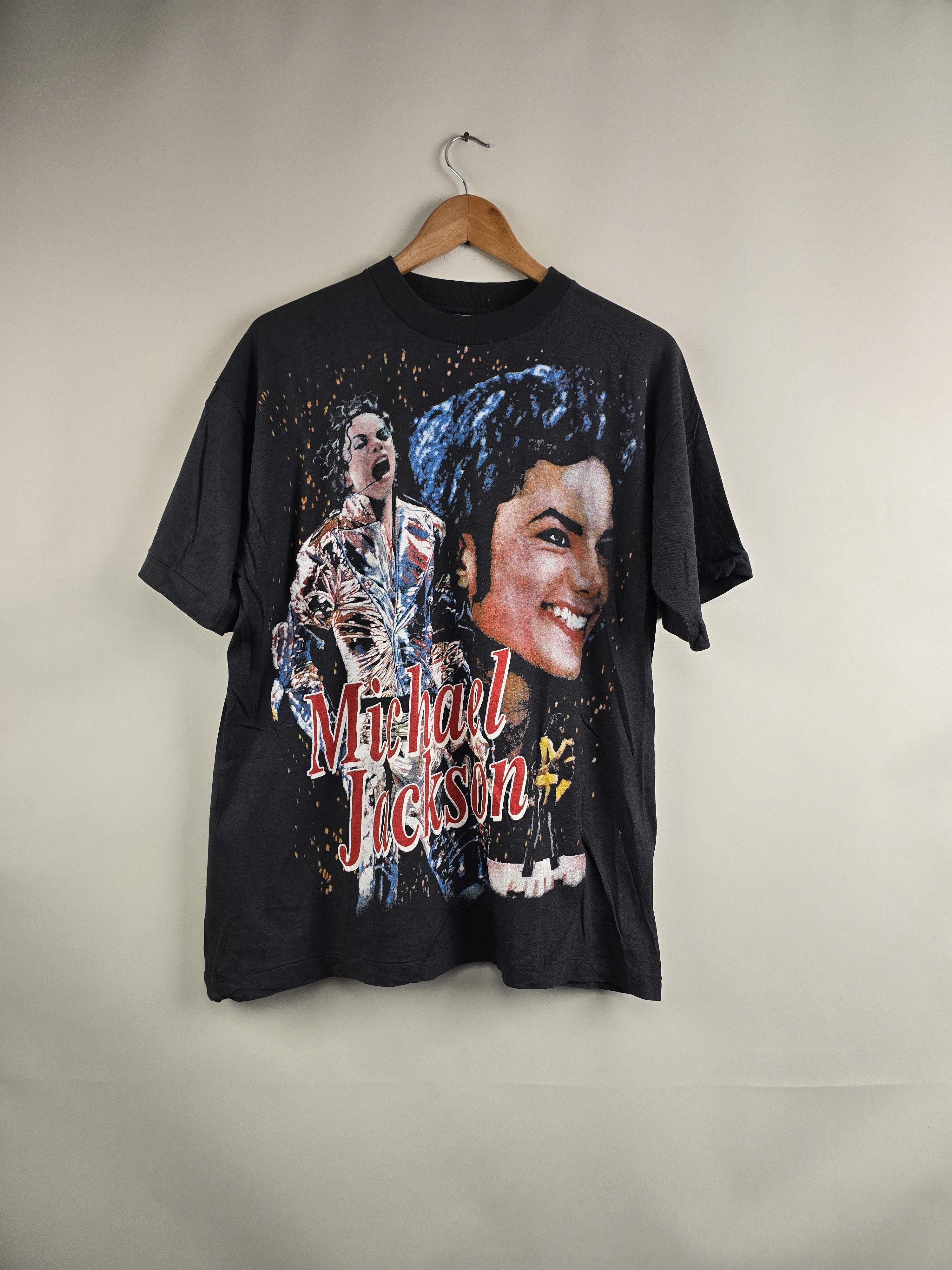 Band Tees × Michael Jackson × Vintage 90s Michael Jackson Dangerous XL 22" 27.5" DM Size US XL / EU 56 / 4 - 1 Thumbnail