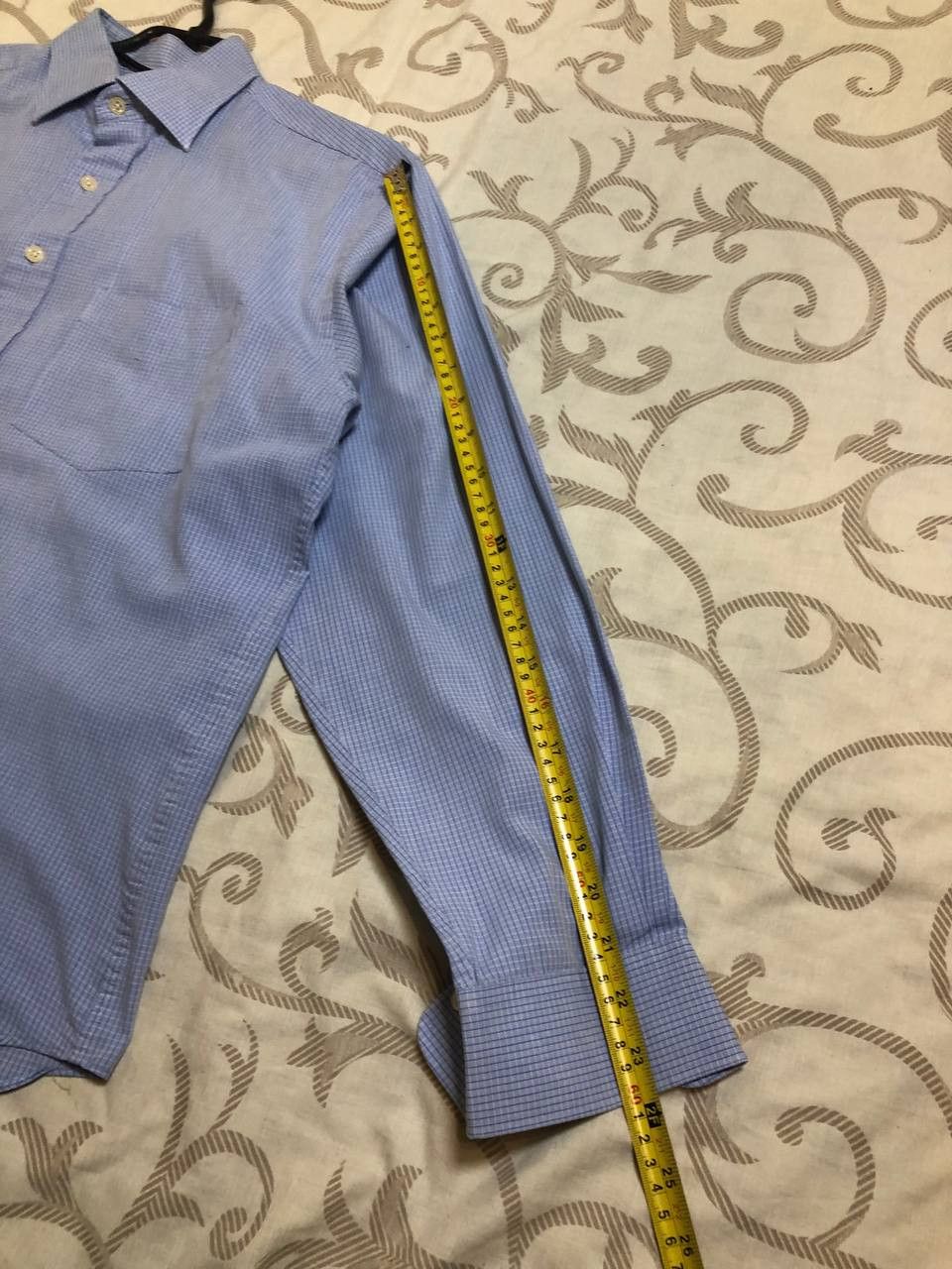 Balmain Balmain Paris Blue Check Dress Shirt Size US XL / EU 56 / 4 - 5 Thumbnail