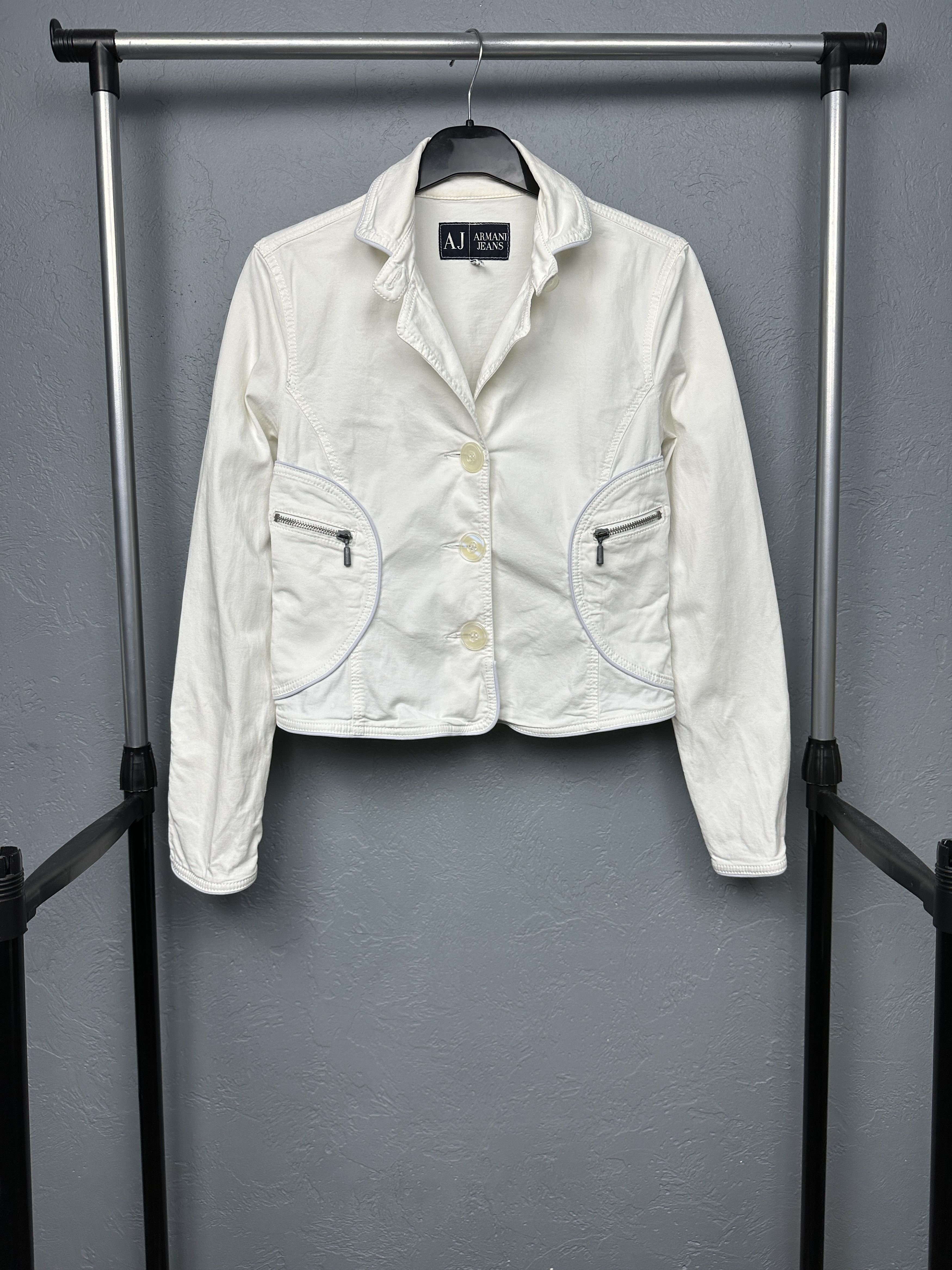 Armani Armani Jeans Vintage Womens Blazer Jacket Size L / US 10 / IT 46 - 1 Thumbnail