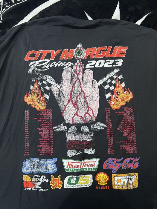 City Morgue City Morgue Greyday 2023 Racing Tour Tee | Grailed