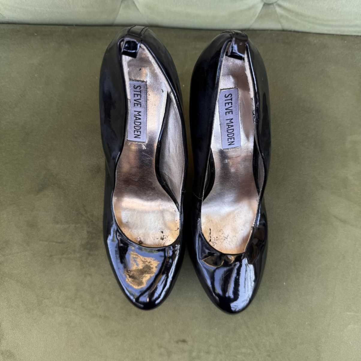 Steve Madden Steve Madden black patent leather 5 inch heel pumps size 8.5 Size US 8.5 / IT 38.5 - 3 Thumbnail