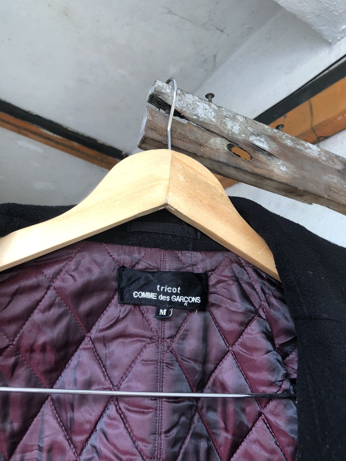 Comme des Garcons 🥷 Comme des Garcons Fleece Winter Pea Coat Jacket Size M / US 6-8 / IT 42-44 - 18 Thumbnail