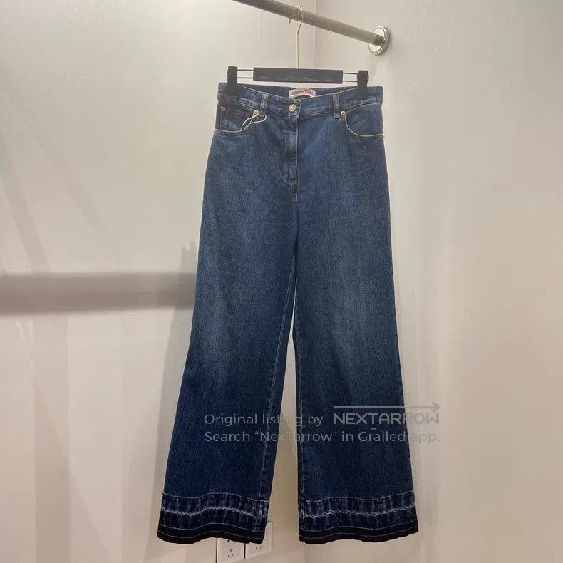 Valentino Valentino Wide-leg jeans Size 27" / US 4 / IT 40 - 2 Thumbnail