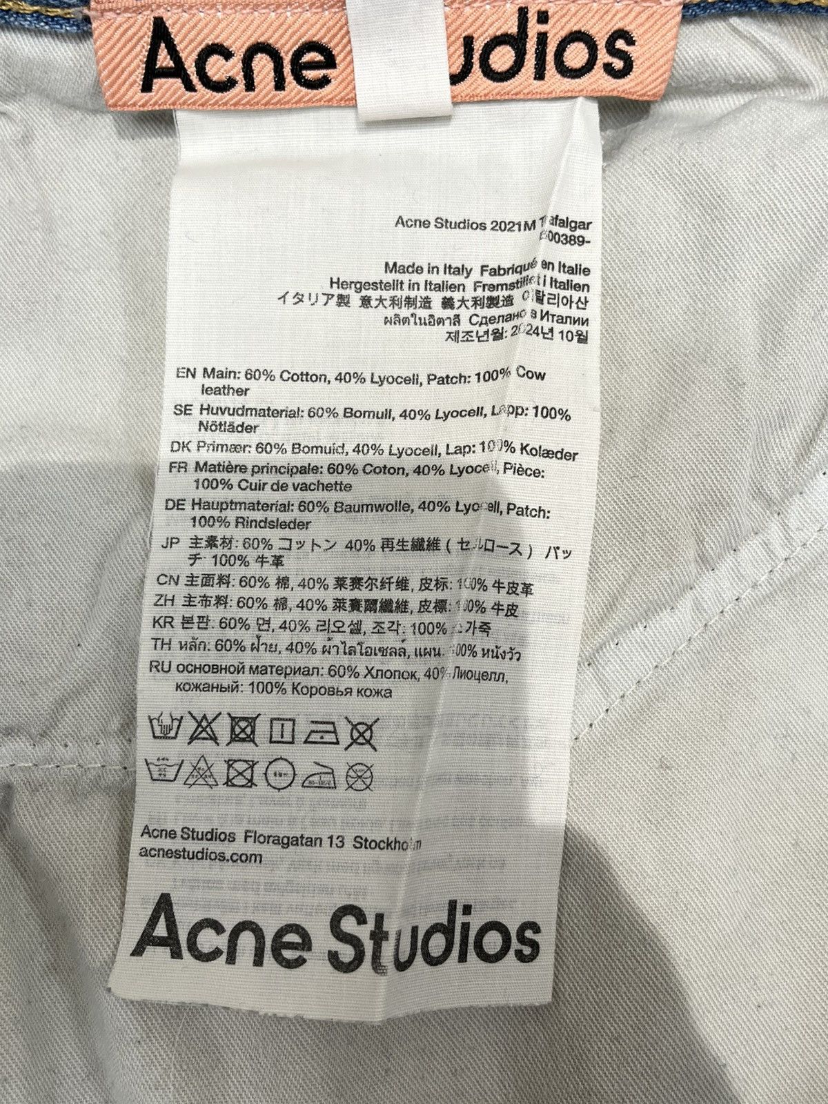 Acne Studios Acne Studios Regular Fit Jeans 2021M Blue Size US 33 - 6 Thumbnail