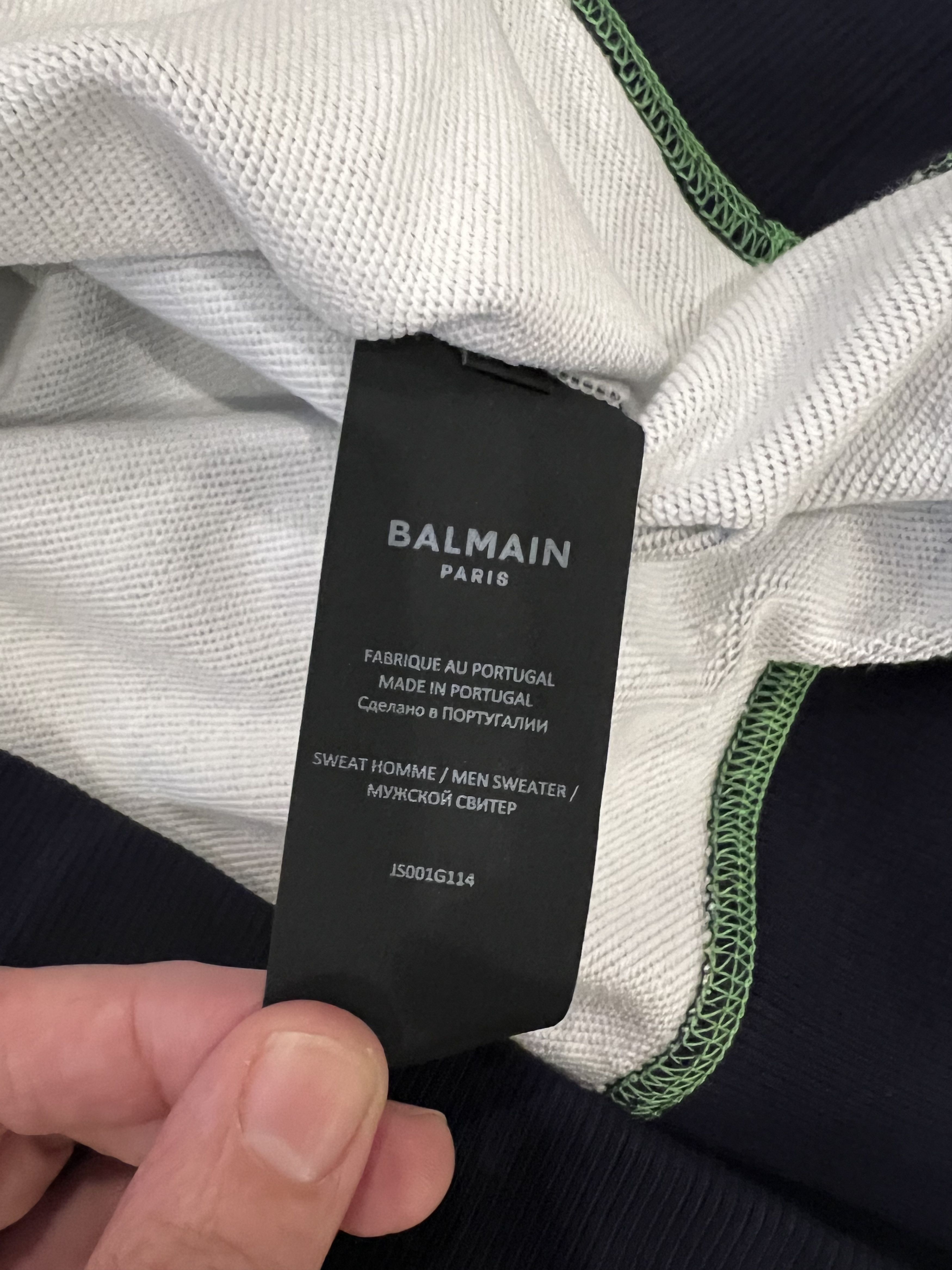 image of Balmain Space Sweatshirt in Outer Space, Men's (Size Small)