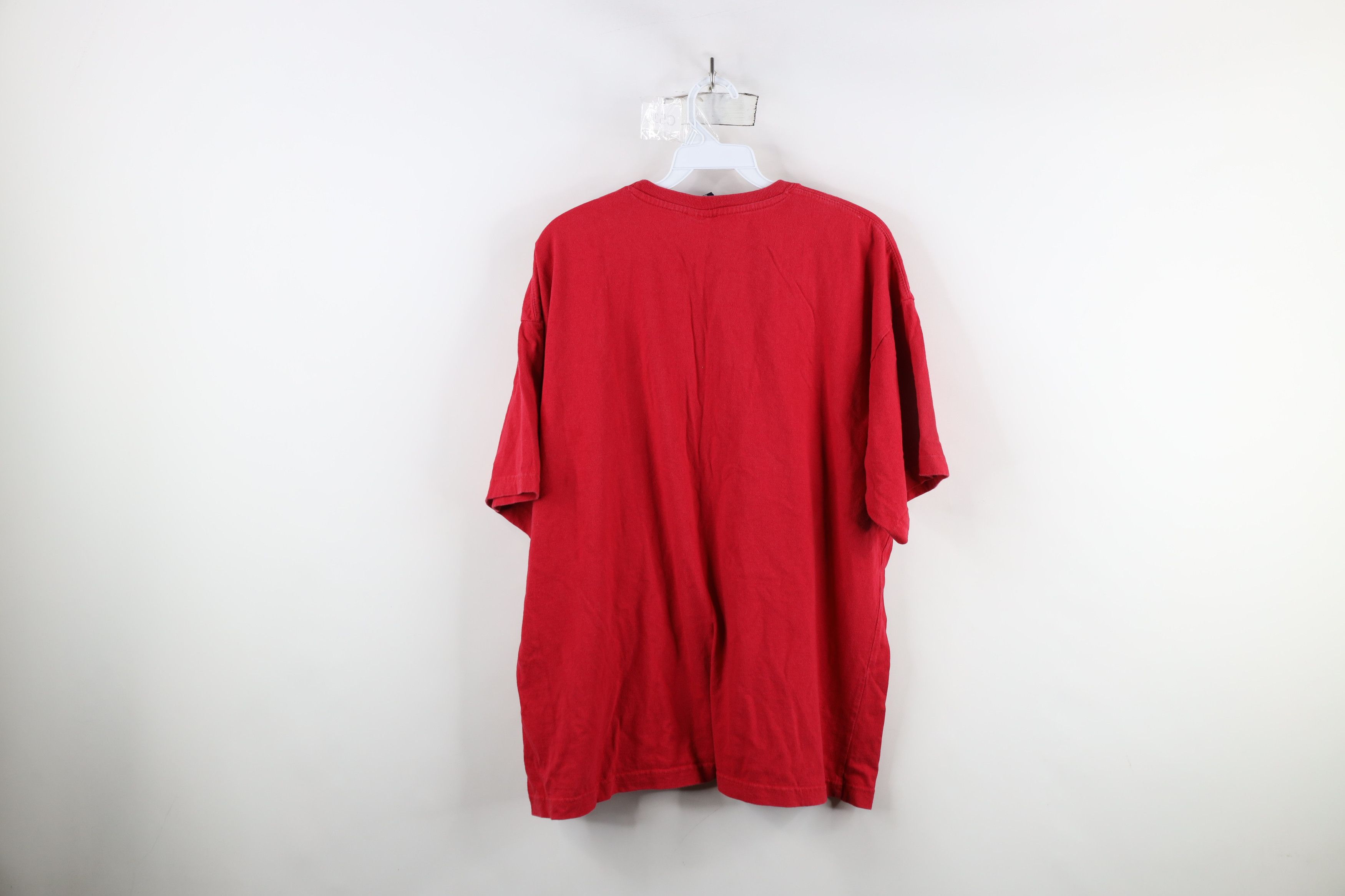 Vintage Vintage 90s Spell Ohio State University Football T-Shirt Red Size US XL / EU 56 / 4 - 12 Thumbnail