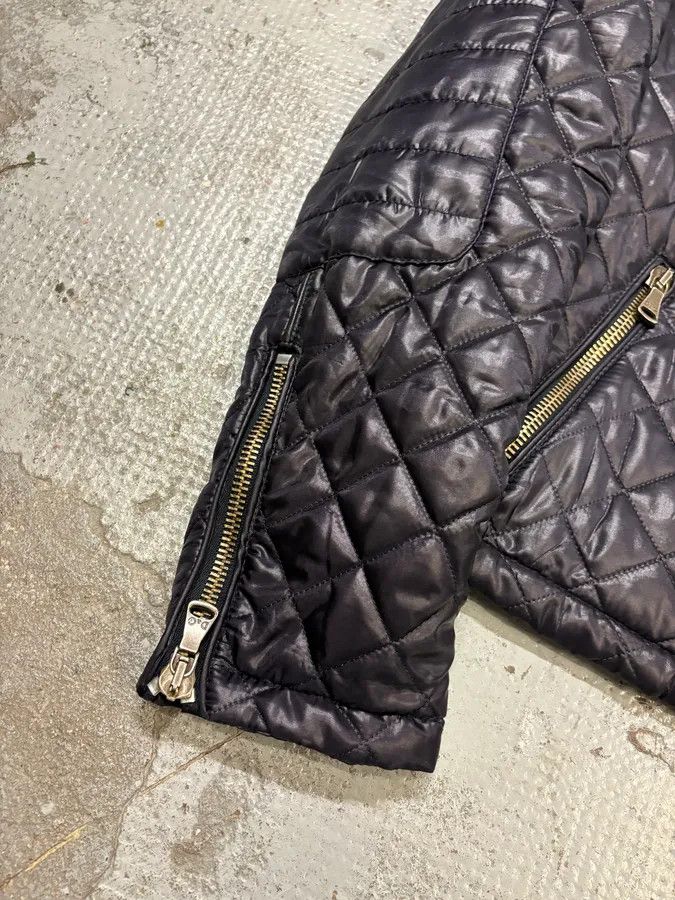 Dolce & Gabbana 2000s Dolce & Gabbana Dark Purple Nylon Quilted Jacket Size US S / EU 44-46 / 1 - 8 Thumbnail
