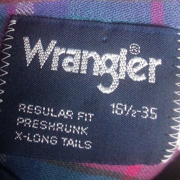 Wrangler Vintage Wrangler Plaid Pearl Snap Western Shirt Size US L / EU 52-54 / 3 - 4 Thumbnail