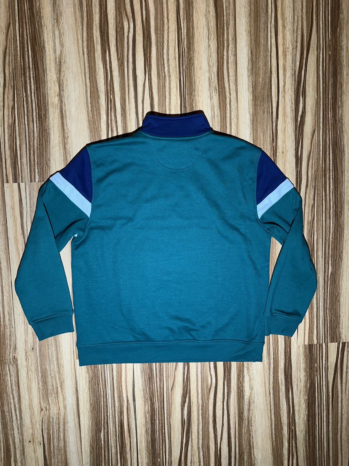 Izod Izod Men's Navy and Teal 1/4 Zip Up Sweater Size US XL / EU 56 / 4 - 6 Thumbnail