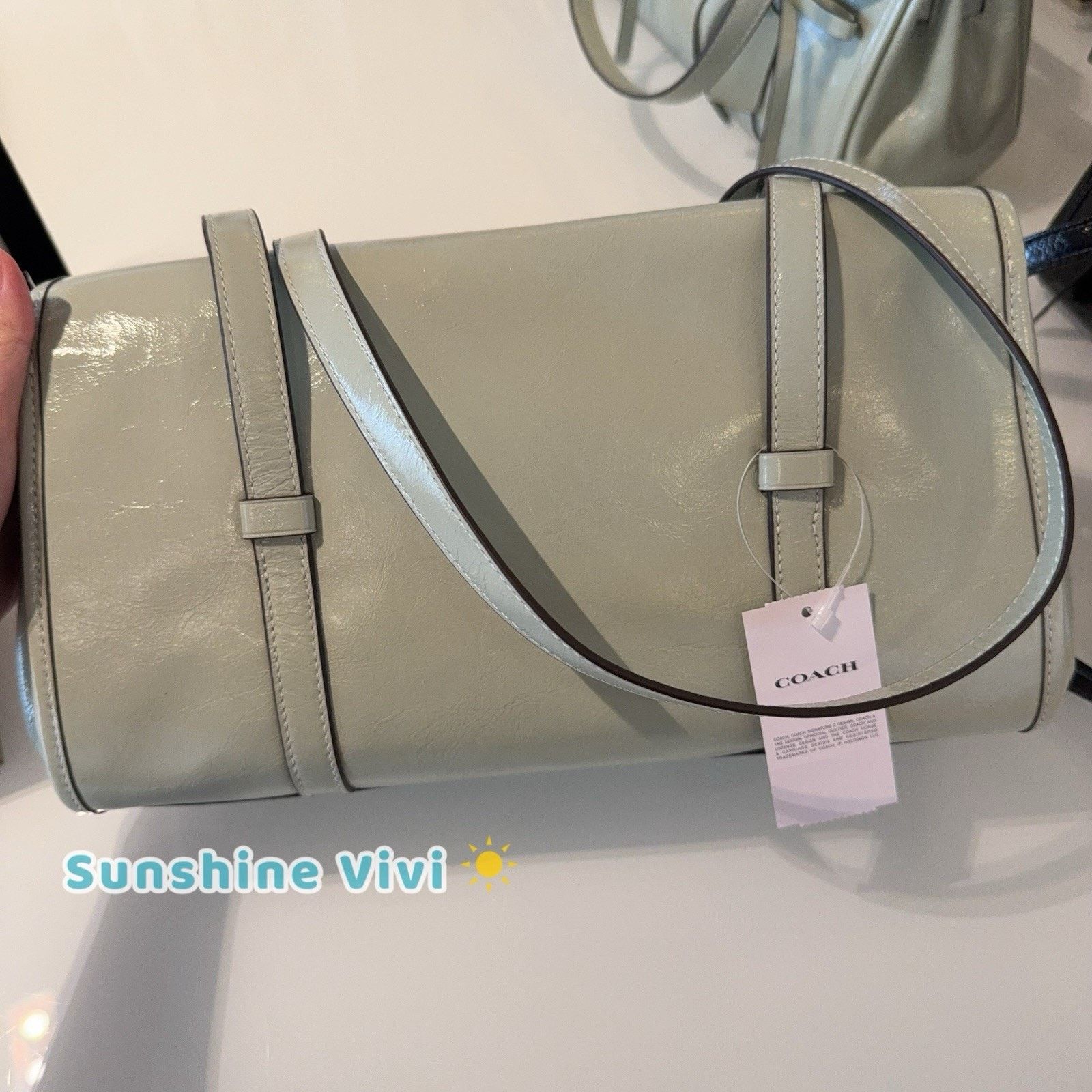 Coach NWT Coach Bridget Flap Shoulder Bag Bows CDY94 Pistachio Size ONE SIZE - 4 Thumbnail