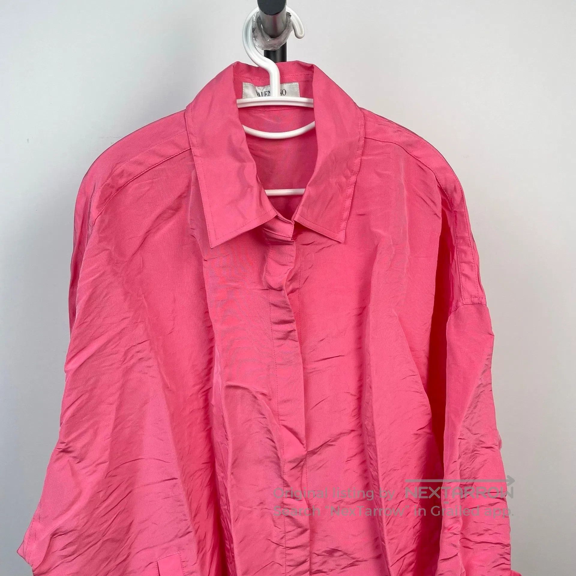 Valentino Valentino Pink Oversized Shirt Jacket| Size M / US 6-8 / IT 42-44 - 2 Thumbnail