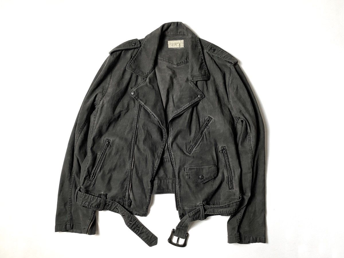 Polo Ralph Lauren × RRL Ralph Lauren × Ralph Lauren Denim and Supply Ralph Lauren Denim Washed Biker Jacket Size US XXL / EU 58 / 5 - 1 Thumbnail