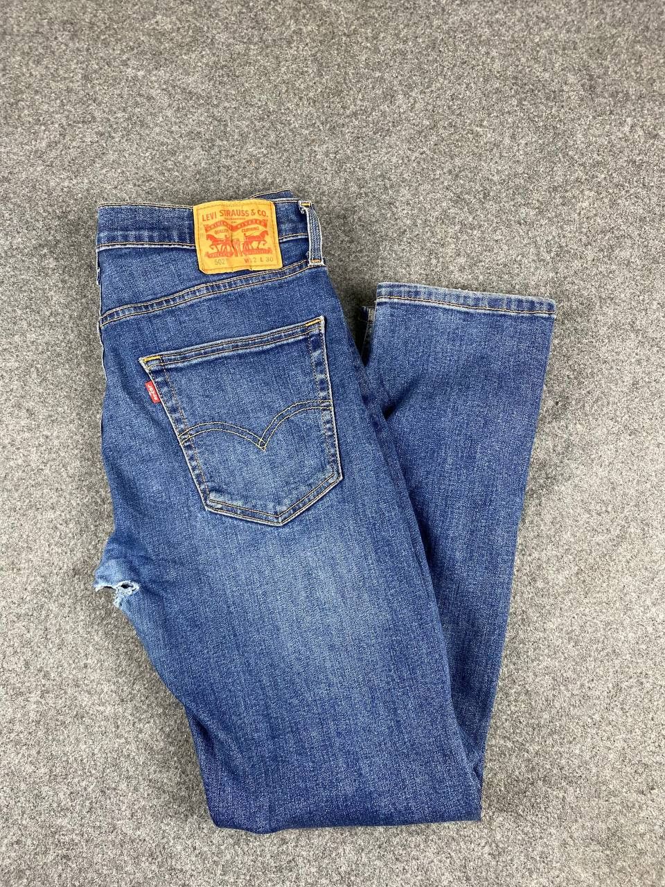 Levi's levis 502 waterless distressed denim Size US 34 / EU 50 - 2 Thumbnail