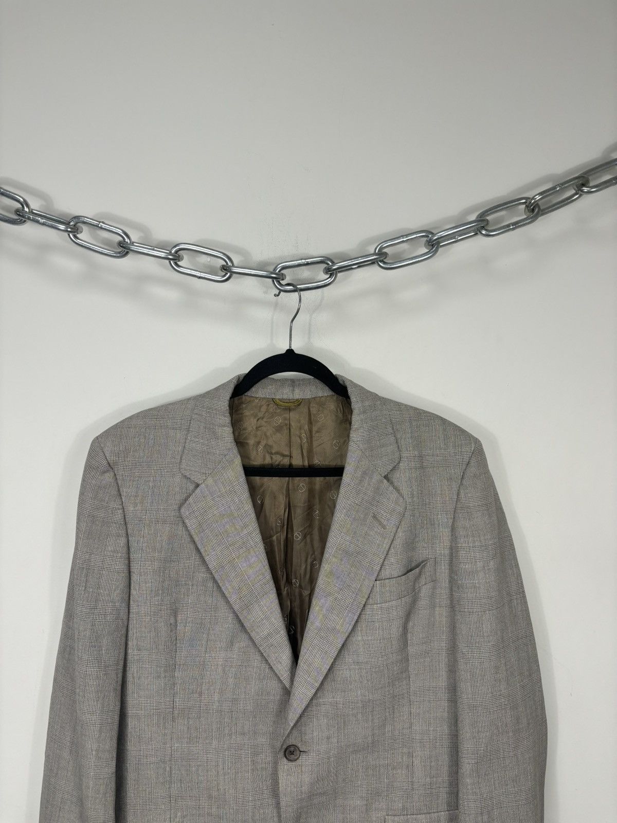 Christian Dior Monsieur Vintage Christian Dior 2-Button Checkered Wool Blazer Jacket Size 48R - 4 Thumbnail