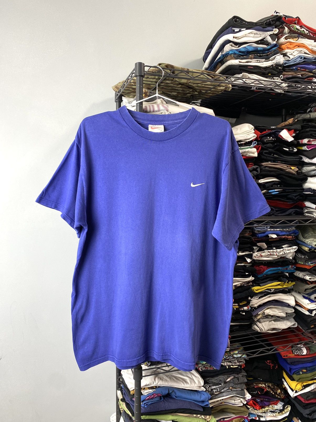 Nike × Vintage 1990’s Vintage Nike T Shirt Purple Blue Size US M / EU 48-50 / 2 - 1 Thumbnail