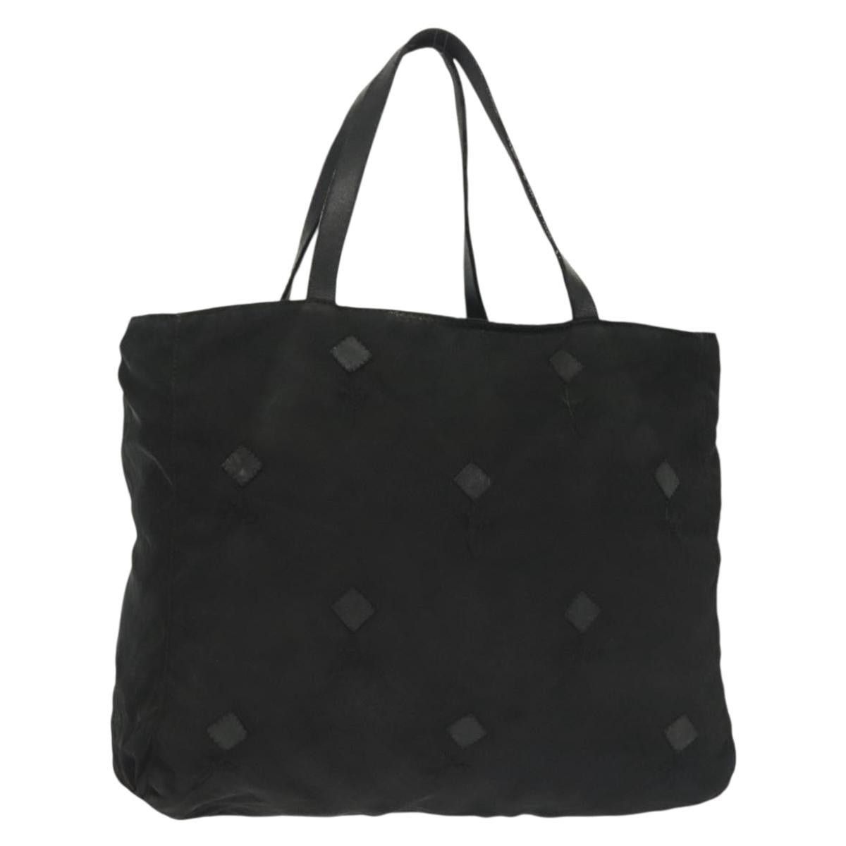 Prada PRADA Hand Bag Nylon Black Silver Size ONE SIZE - 1 Thumbnail