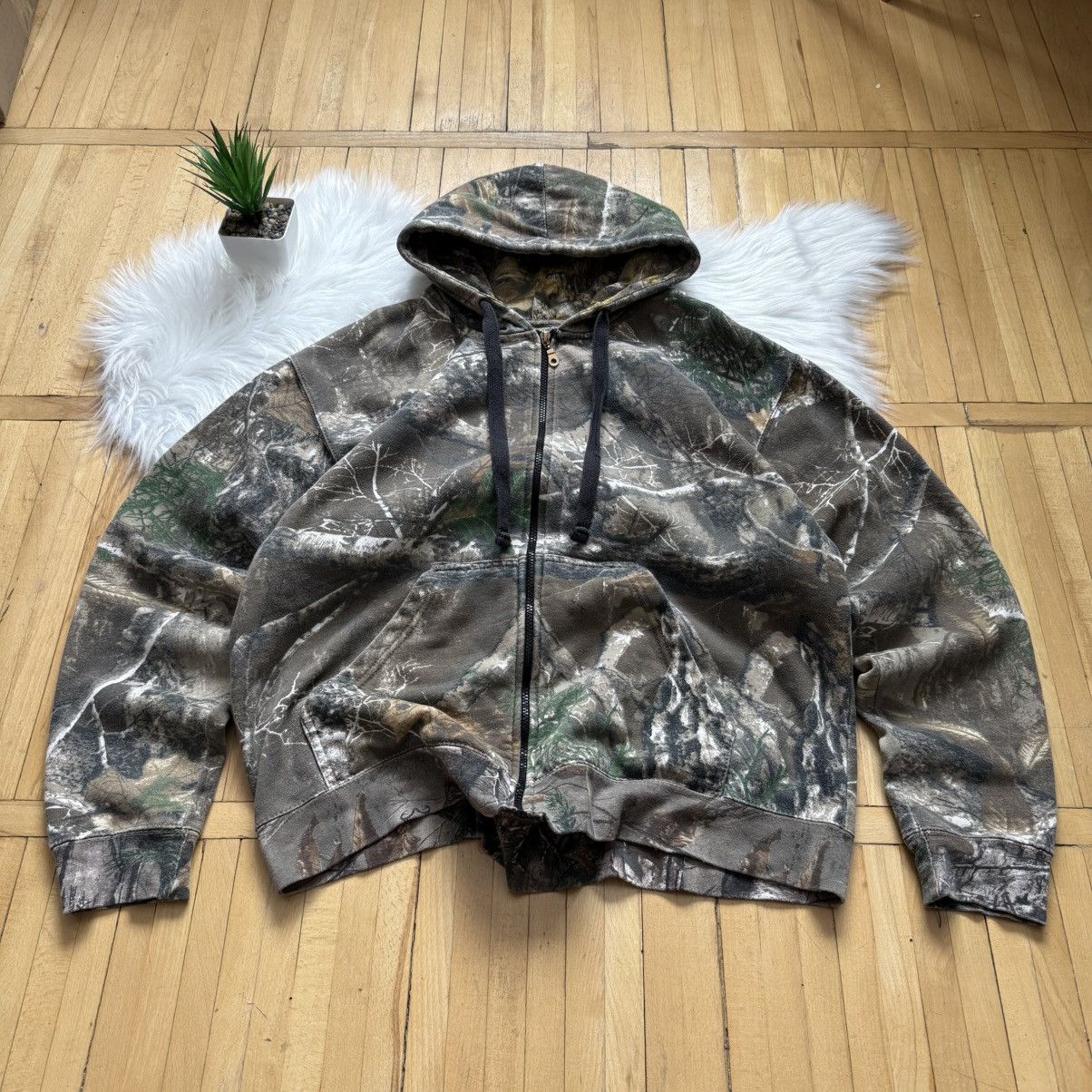 Realtree 📌 Vintage Realtree Camo All Over Print Boxy Hoodie Size US XL / EU 56 / 4 - 2 Thumbnail
