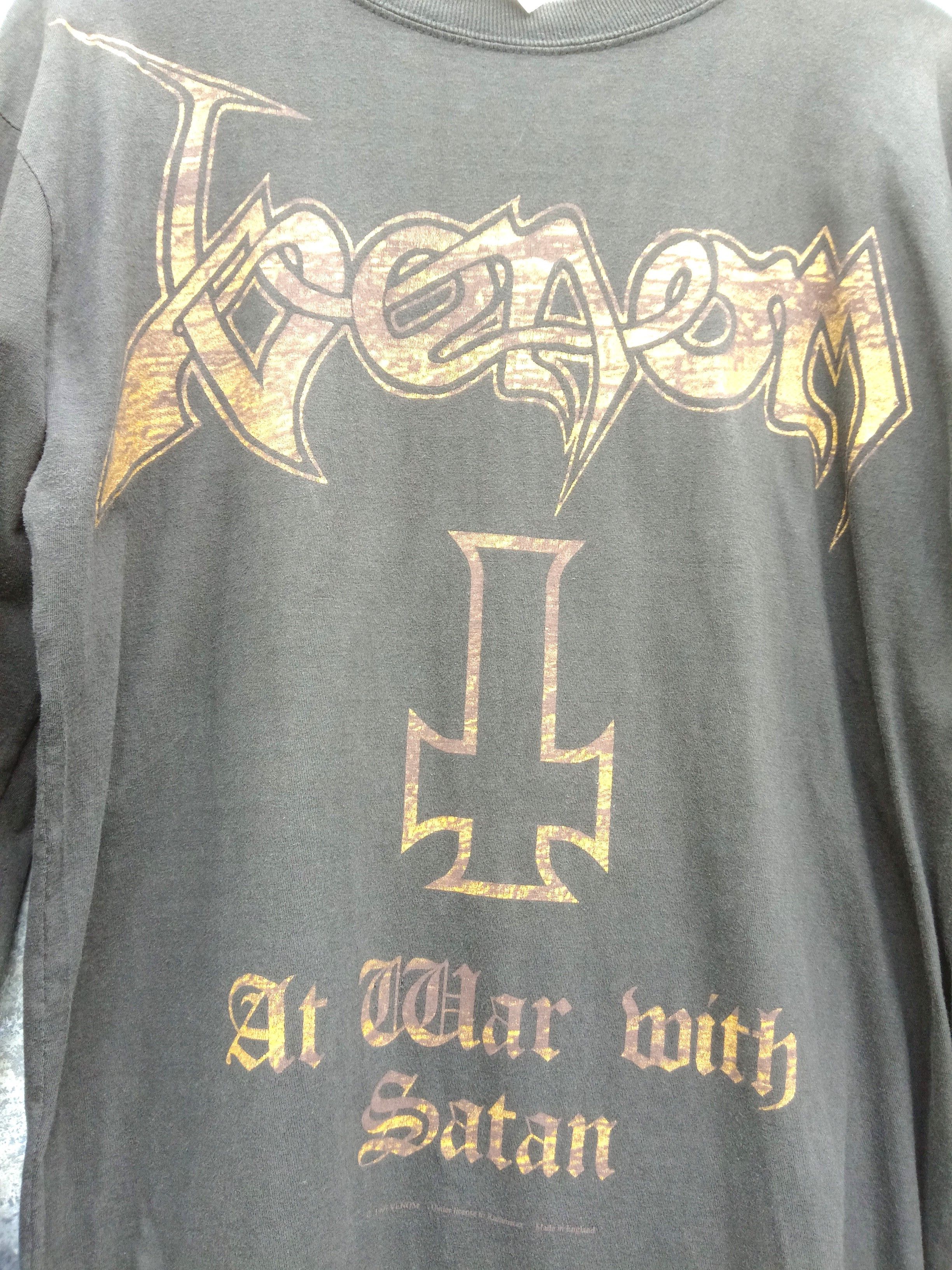 Band Tees × Vintage Rare Vintage 1997 Venom At War with Satan LS rare Size US M / EU 48-50 / 2 - 2 Thumbnail