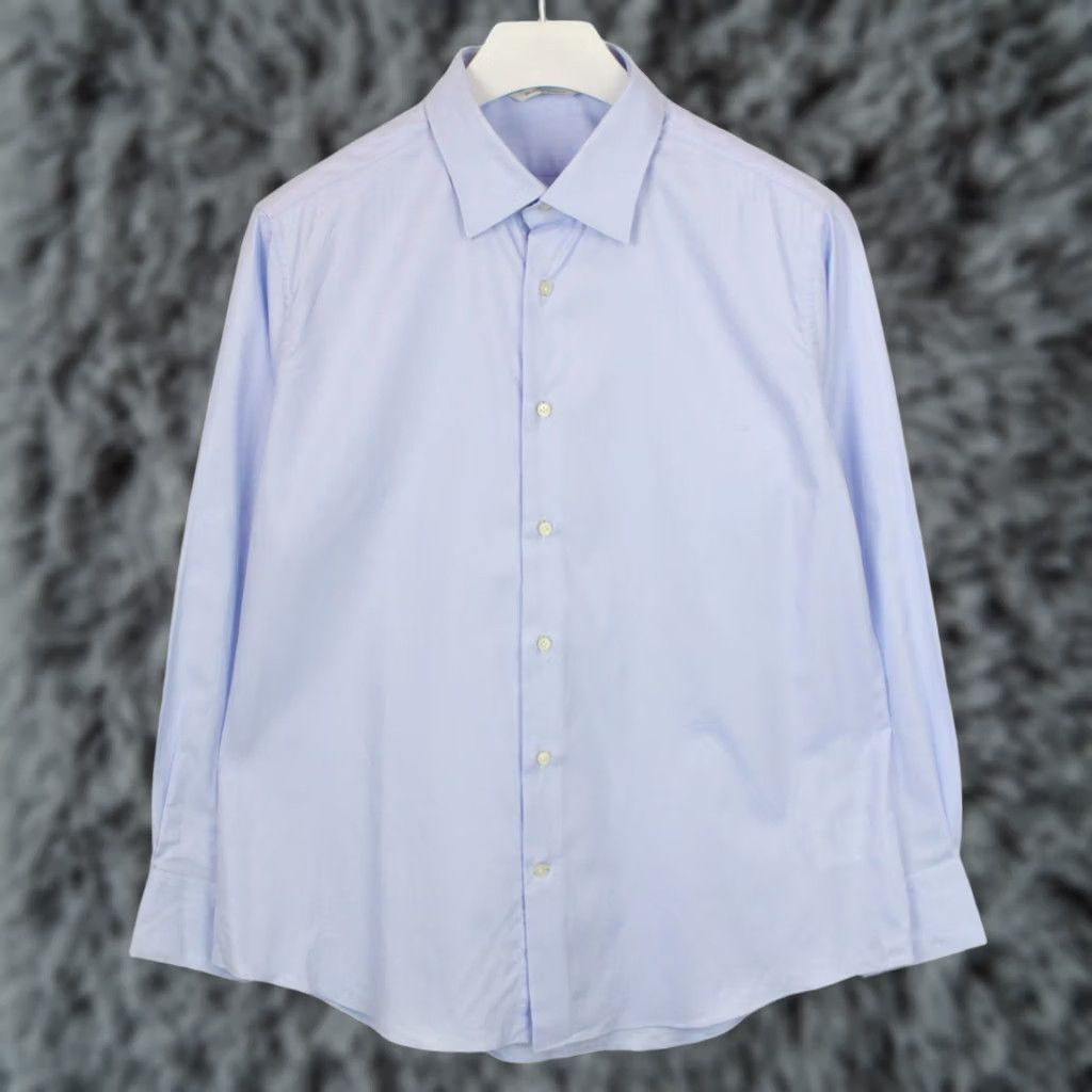Suitsupply SUITSUPPLY Slim Fit Shirt Men's Button Up X LARGE Button Blue Size US XL / EU 56 / 4 - 1 Thumbnail