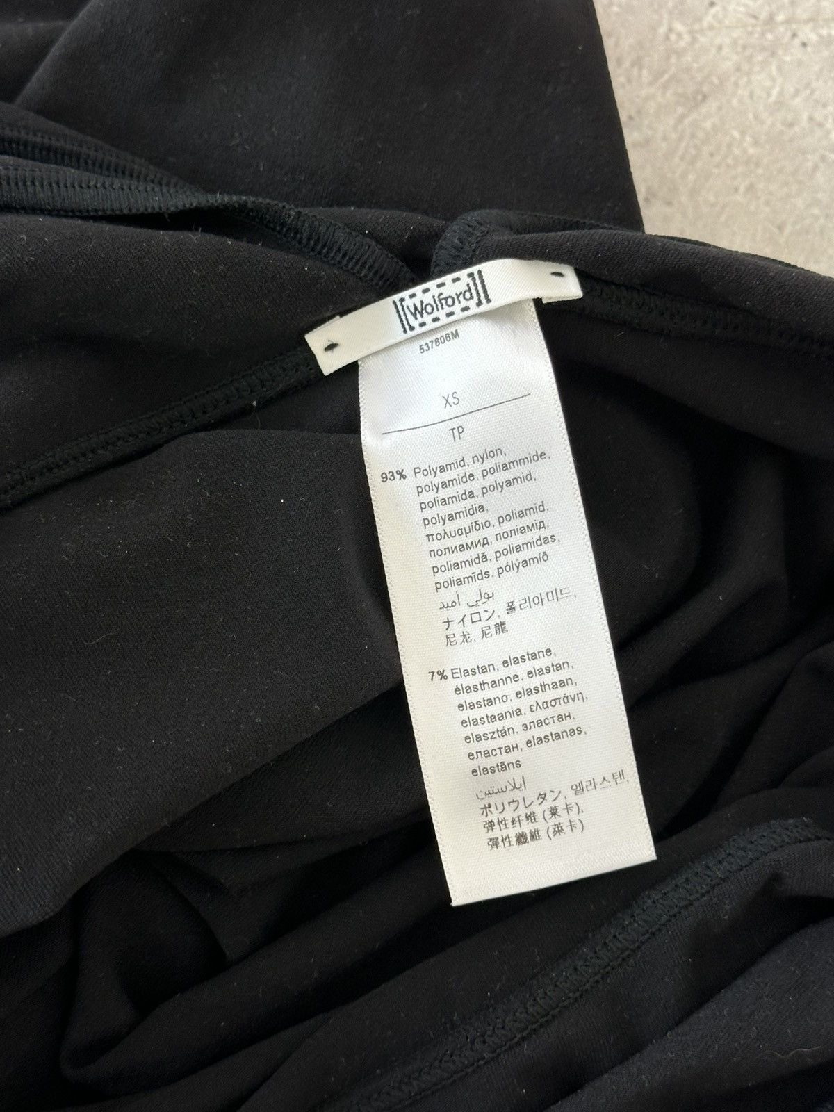 Designer × Wolford Wolford Black With Broad Shoulders Pencil Dress Size XS / US 0-2 / IT 36-38 - 9 Thumbnail