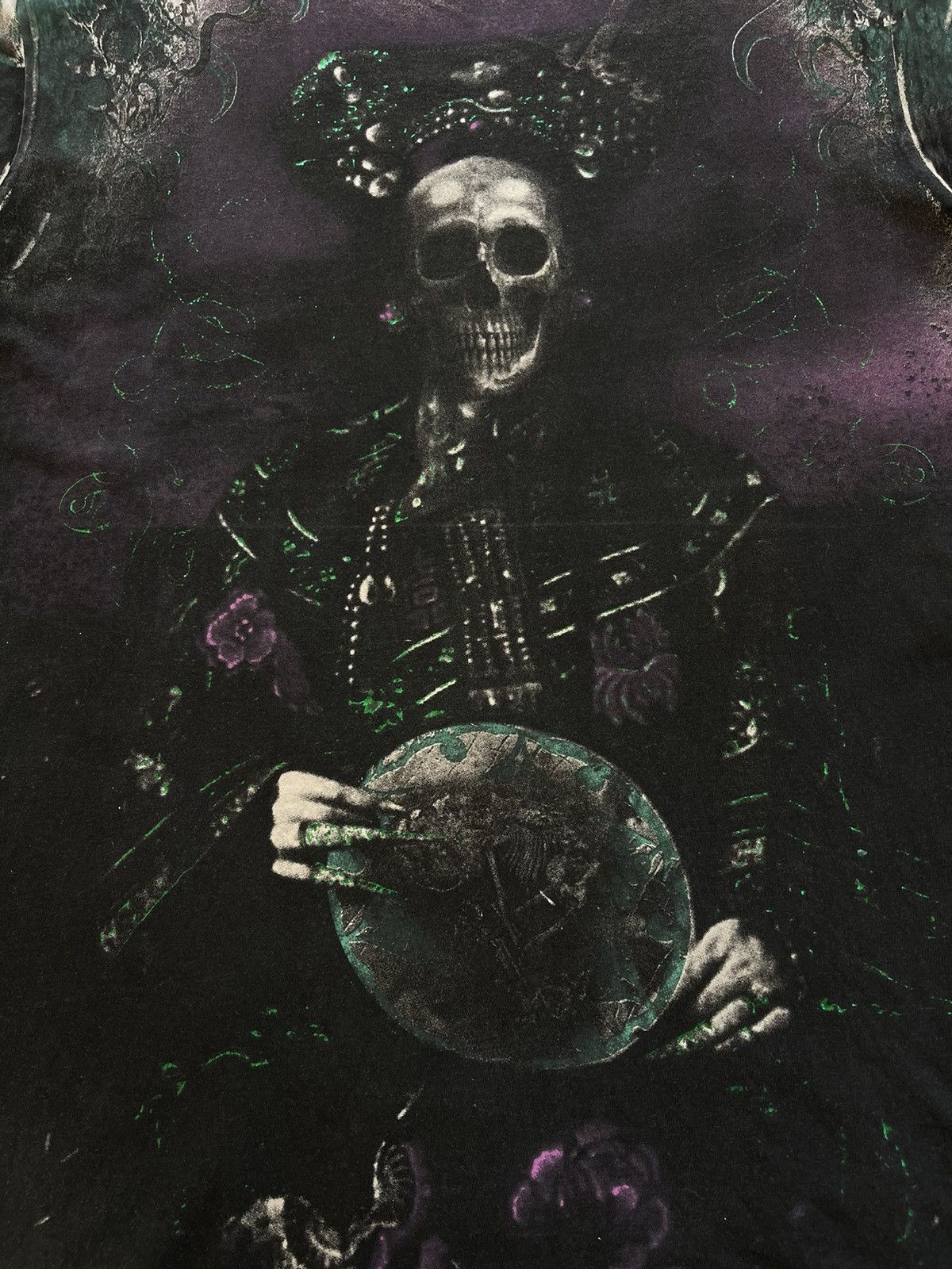Affliction × Haunted Mound Affliction Skeleton Skull Full Print Size US L / EU 52-54 / 3 - 10 Thumbnail