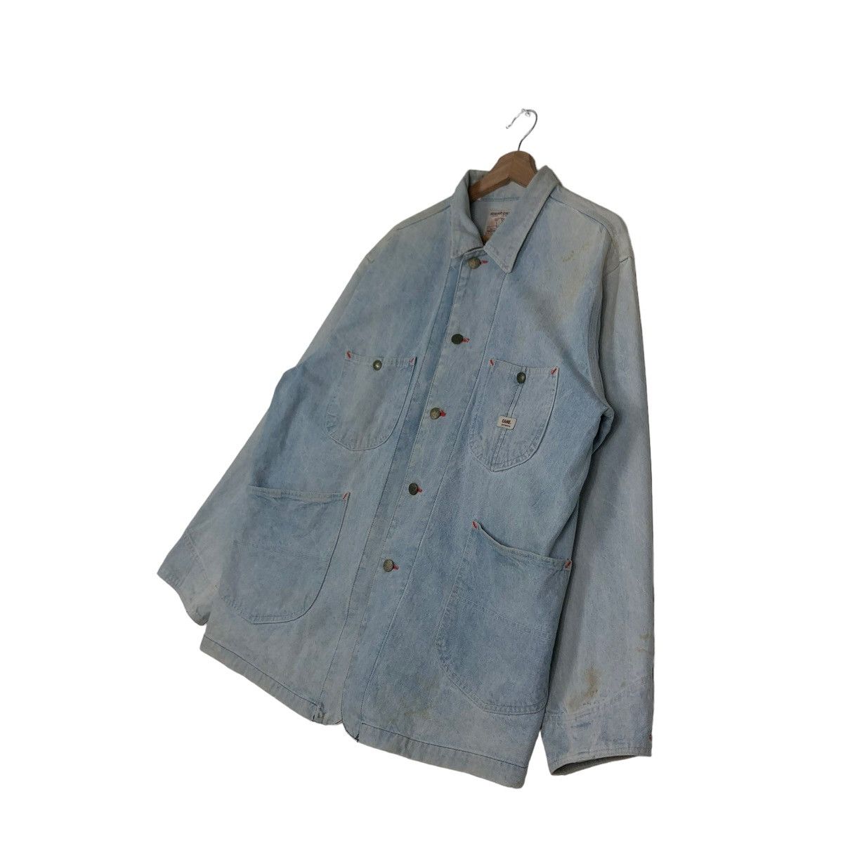 Sugar Cane 🔥VINTAGE DENIM CHORE JACKET SUGAR CANE WESTERN WEAR USA Size US L / EU 52-54 / 3 - 3 Thumbnail