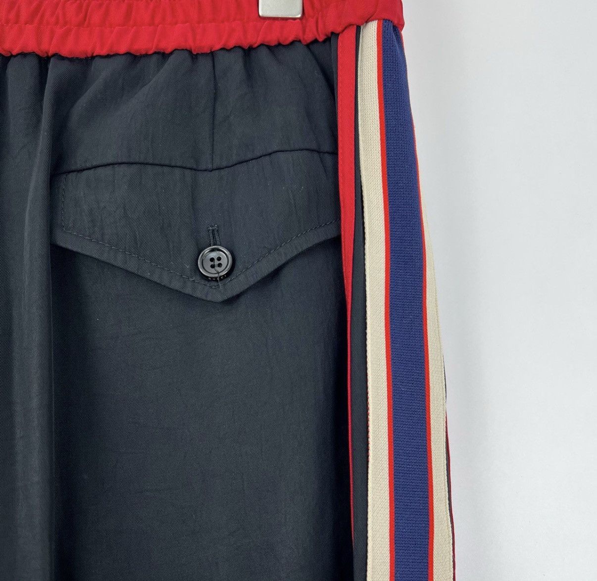 Gucci Gucci/Silk Side Black & Red Logo Stripe Pants K12 Size 30" / US 8 / IT 44 - 5 Thumbnail