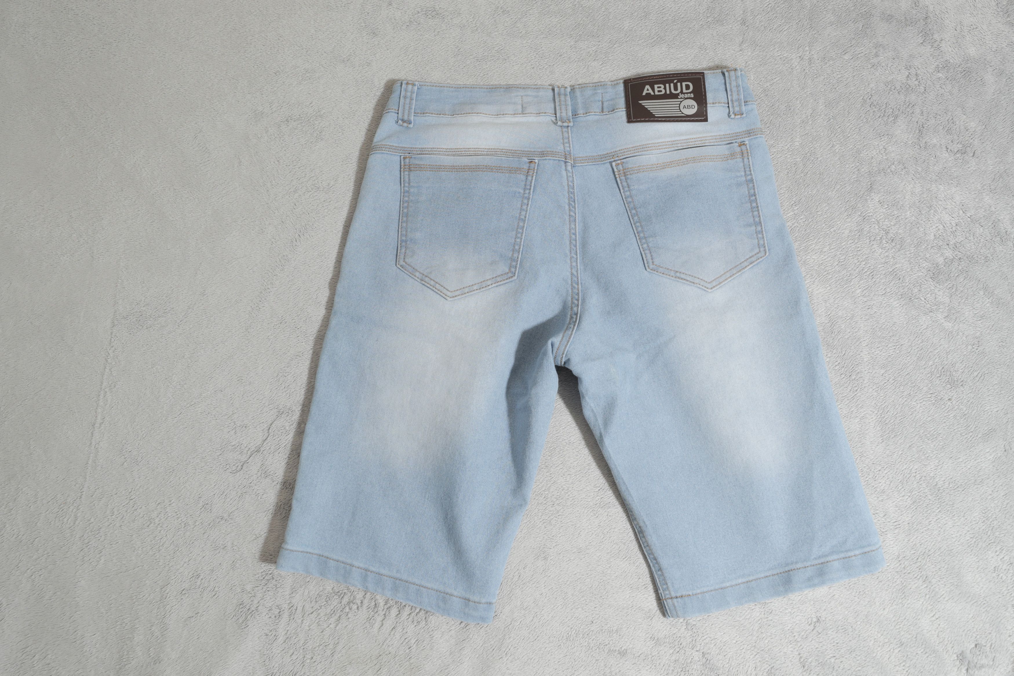 Other ABIUD Faded Light Blue Denim Shorts Made In Brasil (33) Size US 33 - 5 Thumbnail