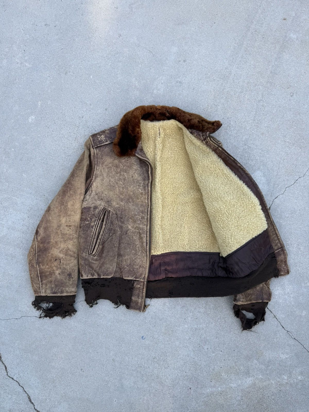 Other 1940’s WWII Air Force B-3 shearling bomber Size US S / EU 44-46 / 1 - 7 Thumbnail