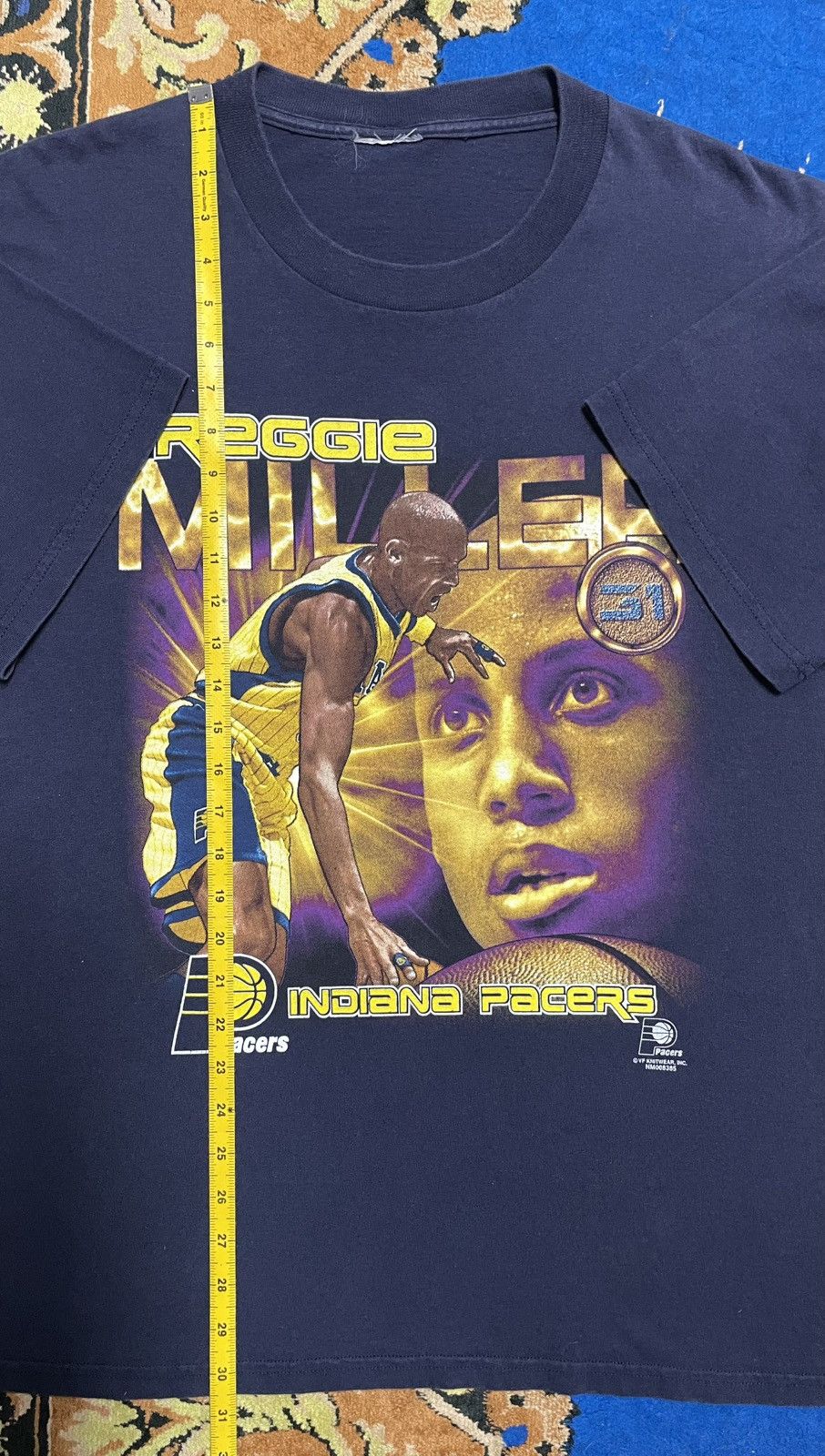NBA Vintage Reggie Miller Coin T-Shirt. Size US L / EU 52-54 / 3 - 10 Thumbnail
