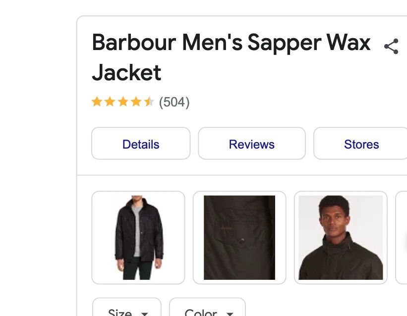 Barbour BARBOUR Men’s SAPPER WAX Size US L / EU 52-54 / 3 - 5 Thumbnail