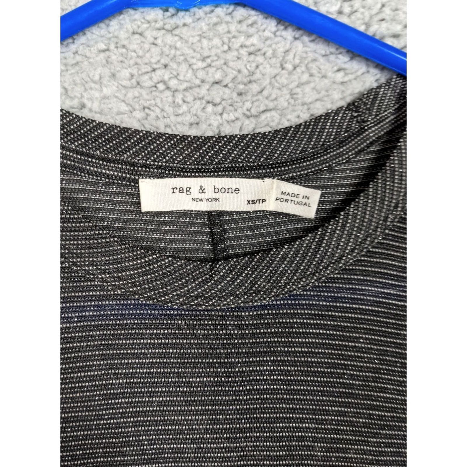 Rag & Bone rag & bone Women's Top XS Crew Neck Striped Short Sleeve Casual Knit Multicolor Lighter All Seasons Lightweight Regular Shirt Womens XS Size XS / US 0-2 / IT 36-38 - 6 Thumbnail